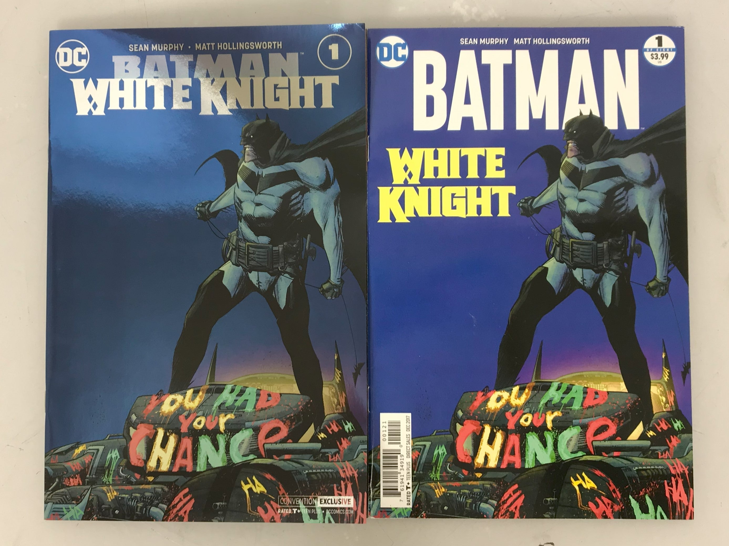 Lot of 2 Batman White Knight 1 2017 Variant Covers