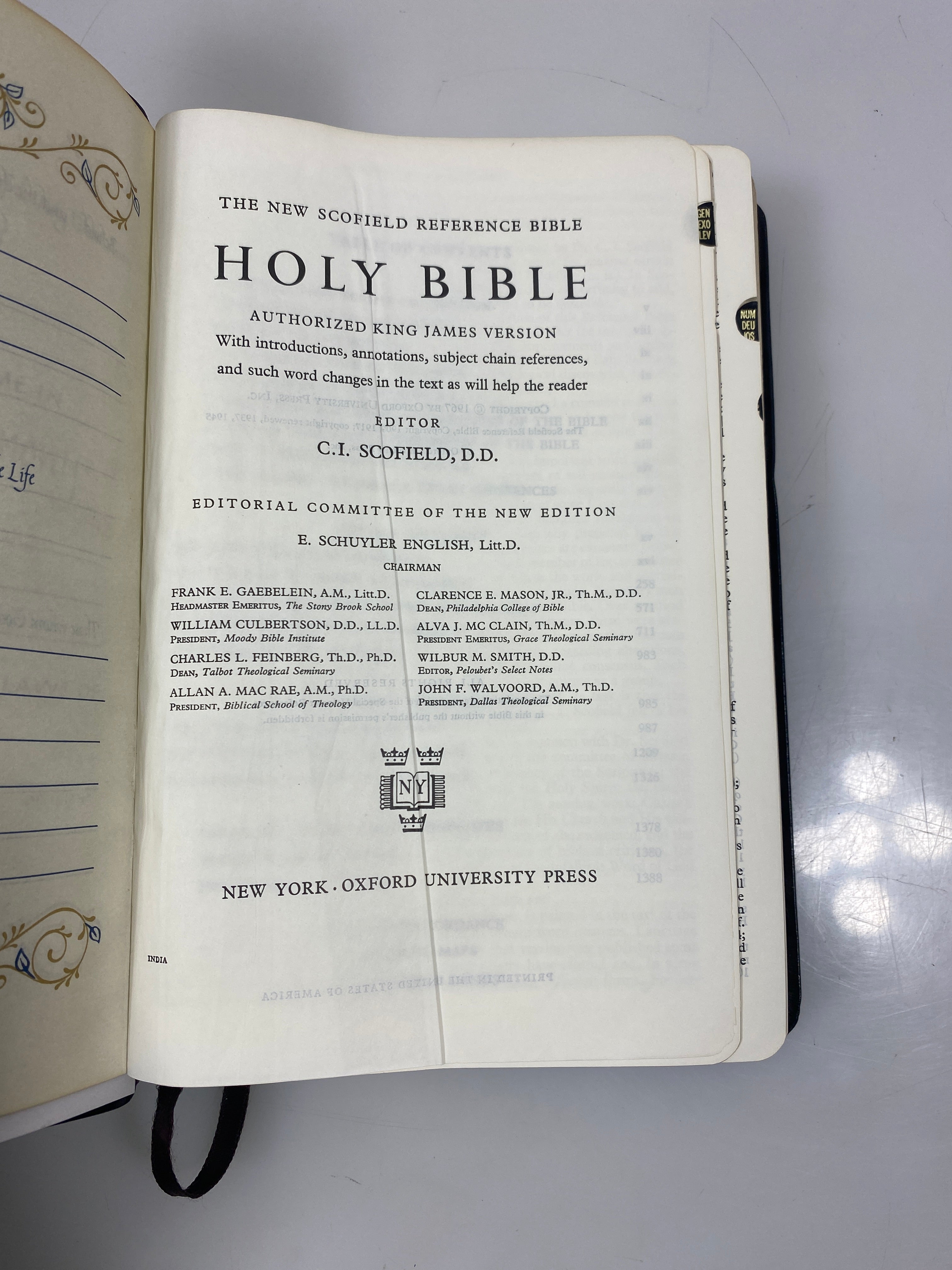 The Holy Bible Red Letter Edition Oxford University Press 1967 SC