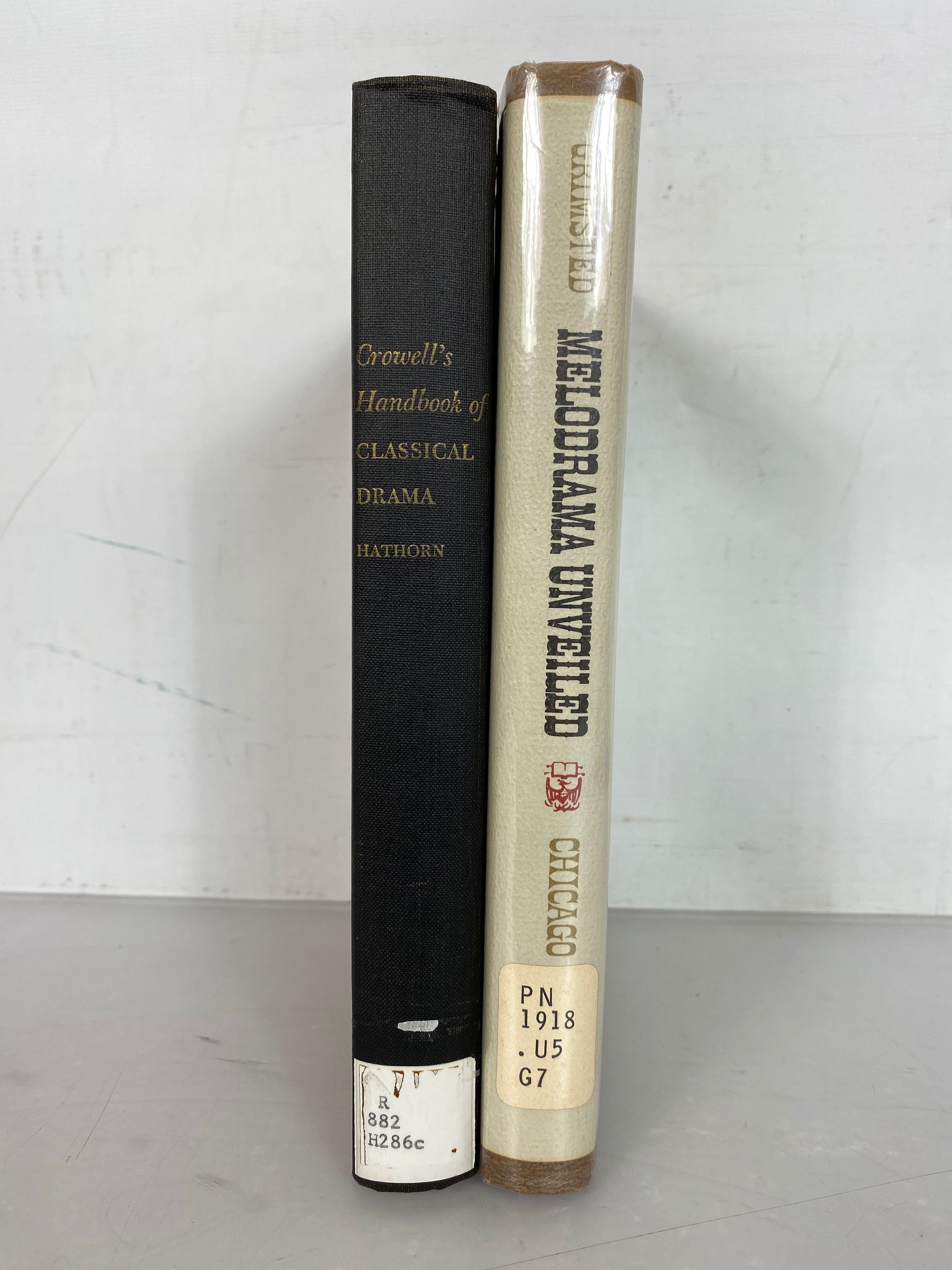 Lot of 2: Crowell's Handbook of Classical Drama 1967/Melodrama Unveiled 1968 HC