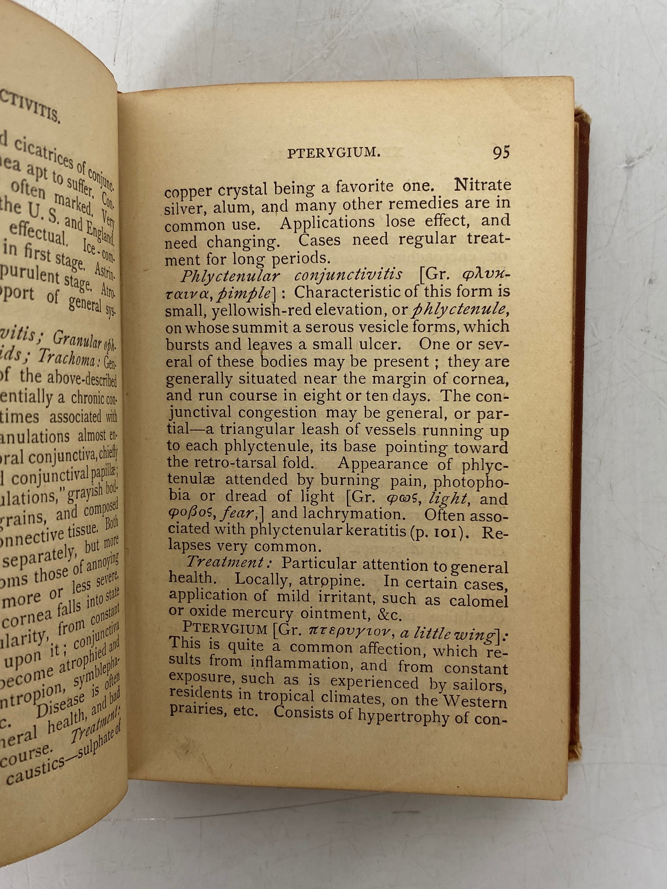 Ophthalmic and Otic Memoranda D.B. St. John Roosa 1876 Antique Pocket Manual