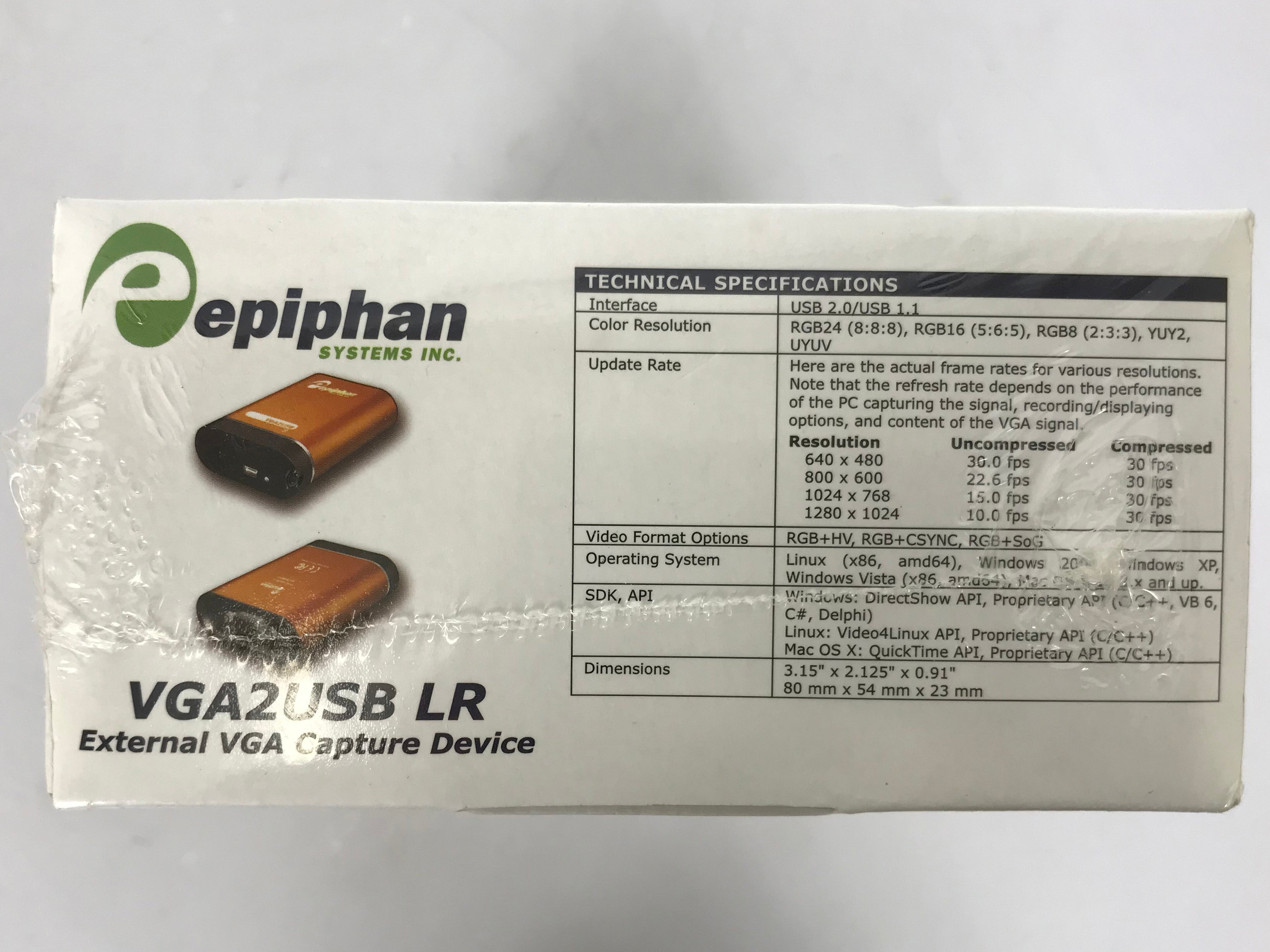 Epiphan VGA2USB LR External VGA Capture Device – MSU Surplus Store