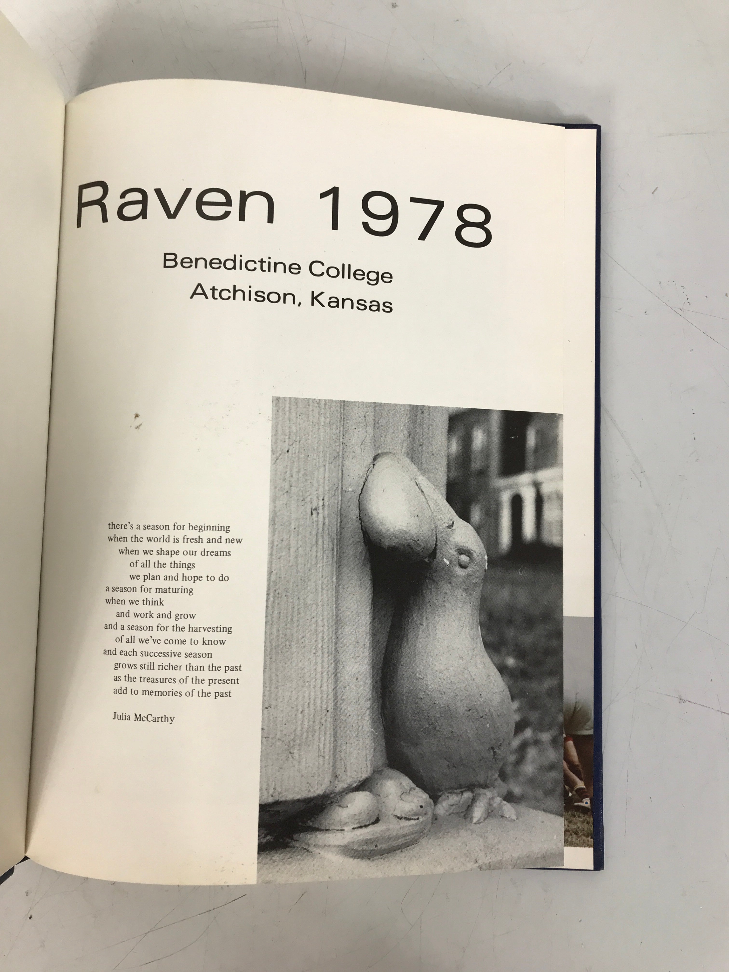 1978 Benedictine College Yearbook Atchison Kansas HC