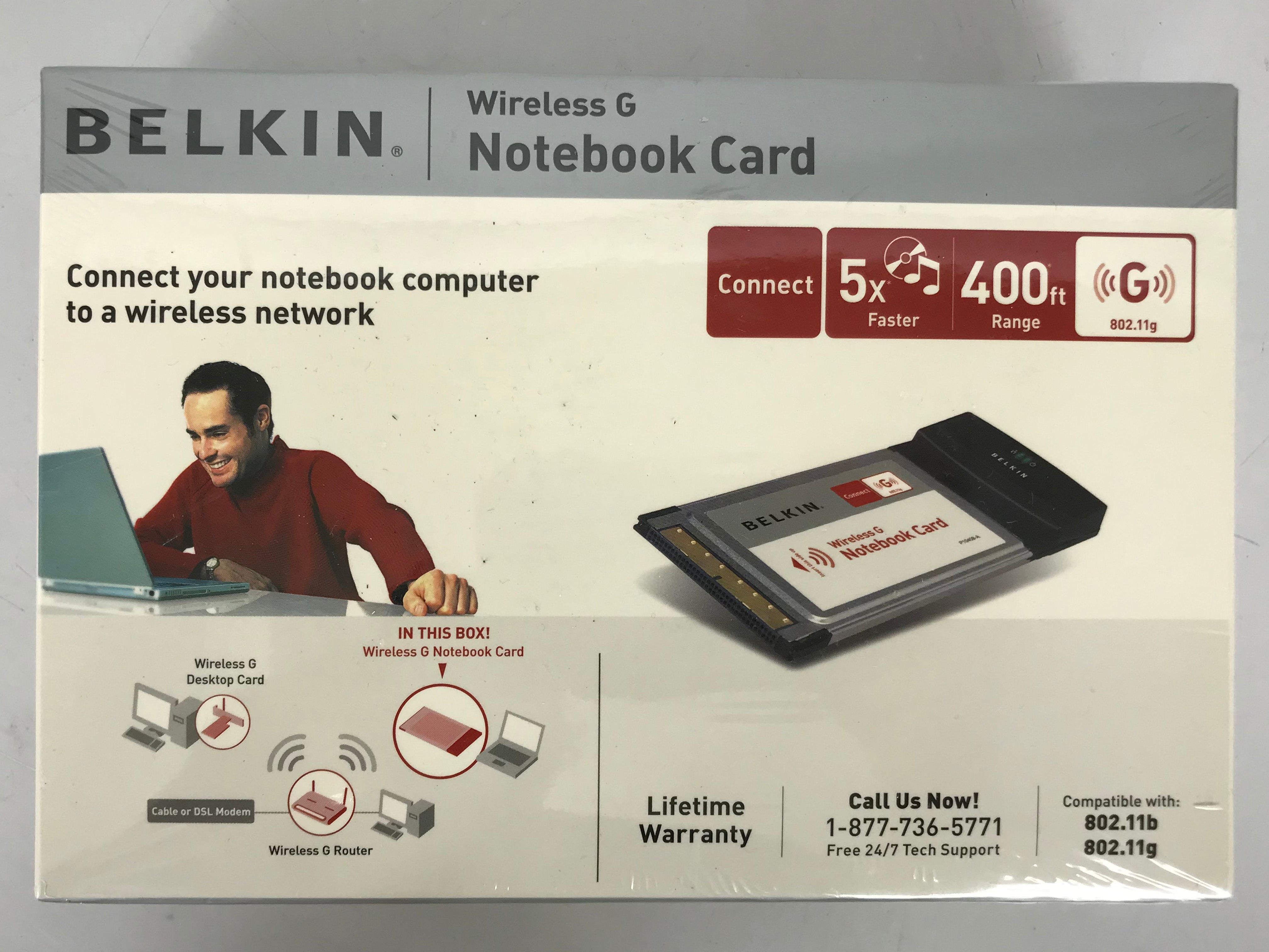 Belkin F5D7010 Wireless G Network Notebook Card