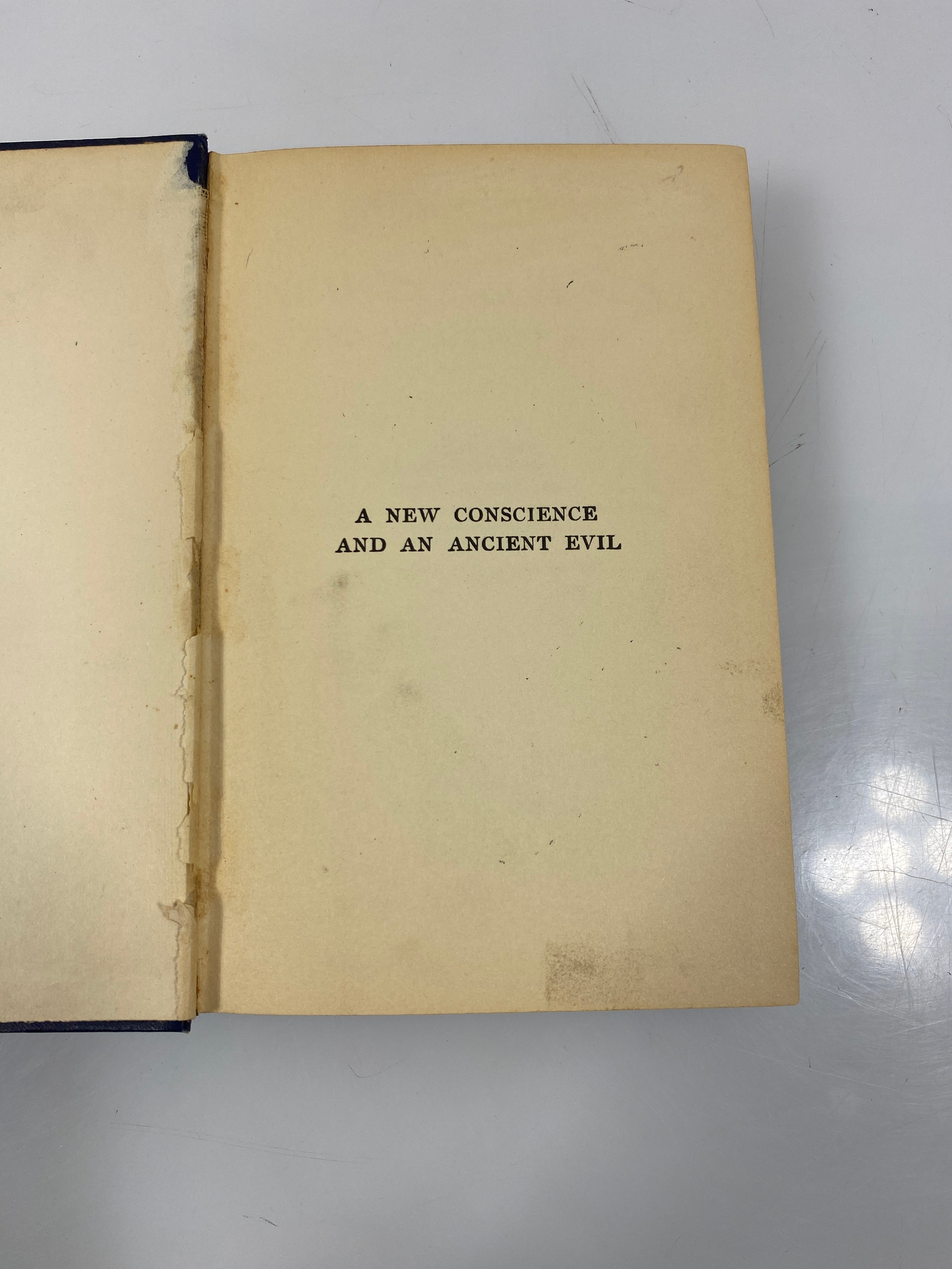 A New Conscience and an Ancient Evil by Jane Addams Ex-library 1912 HC