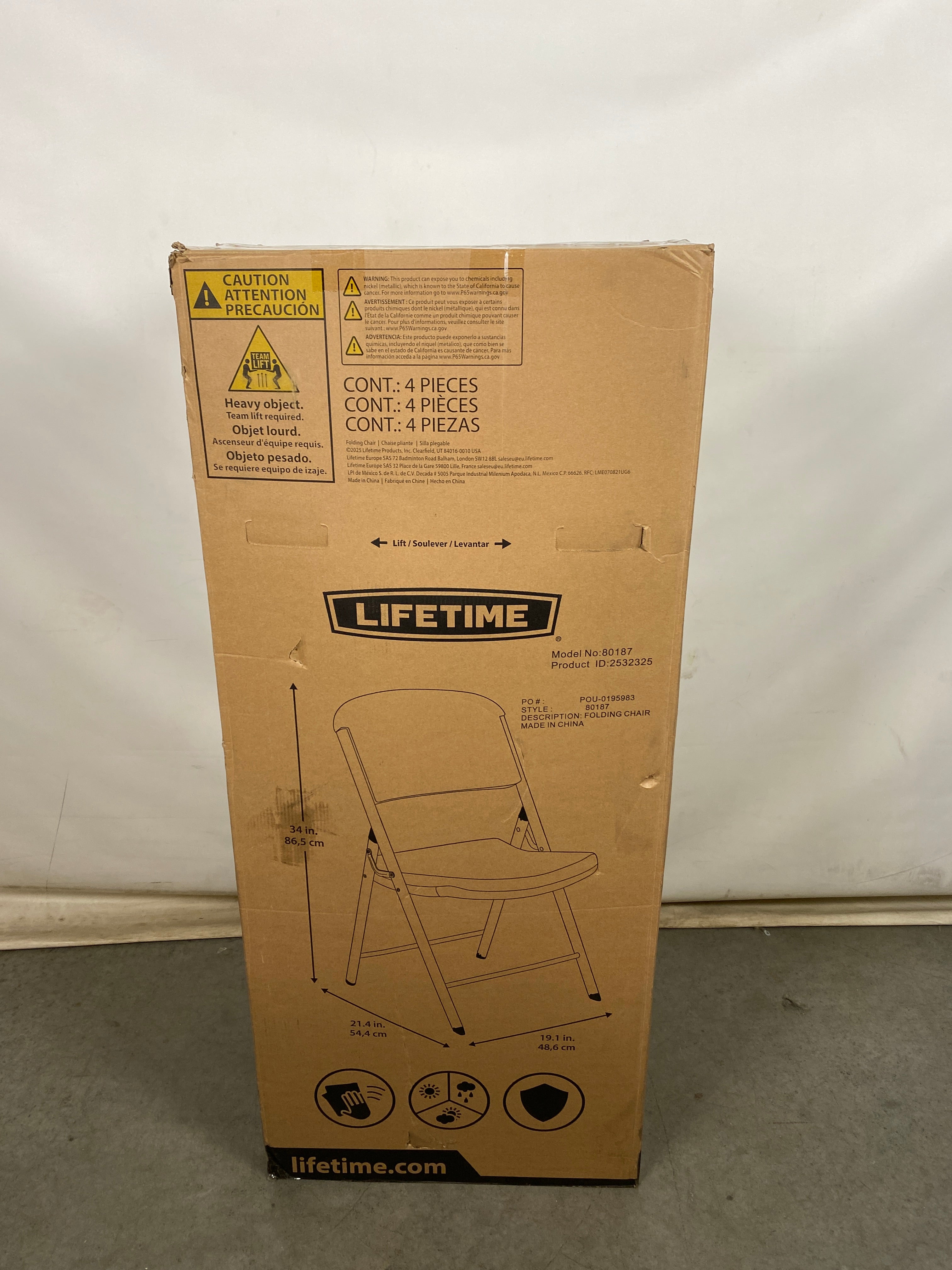 Four Lifetime Folding Chair #80187 *New*