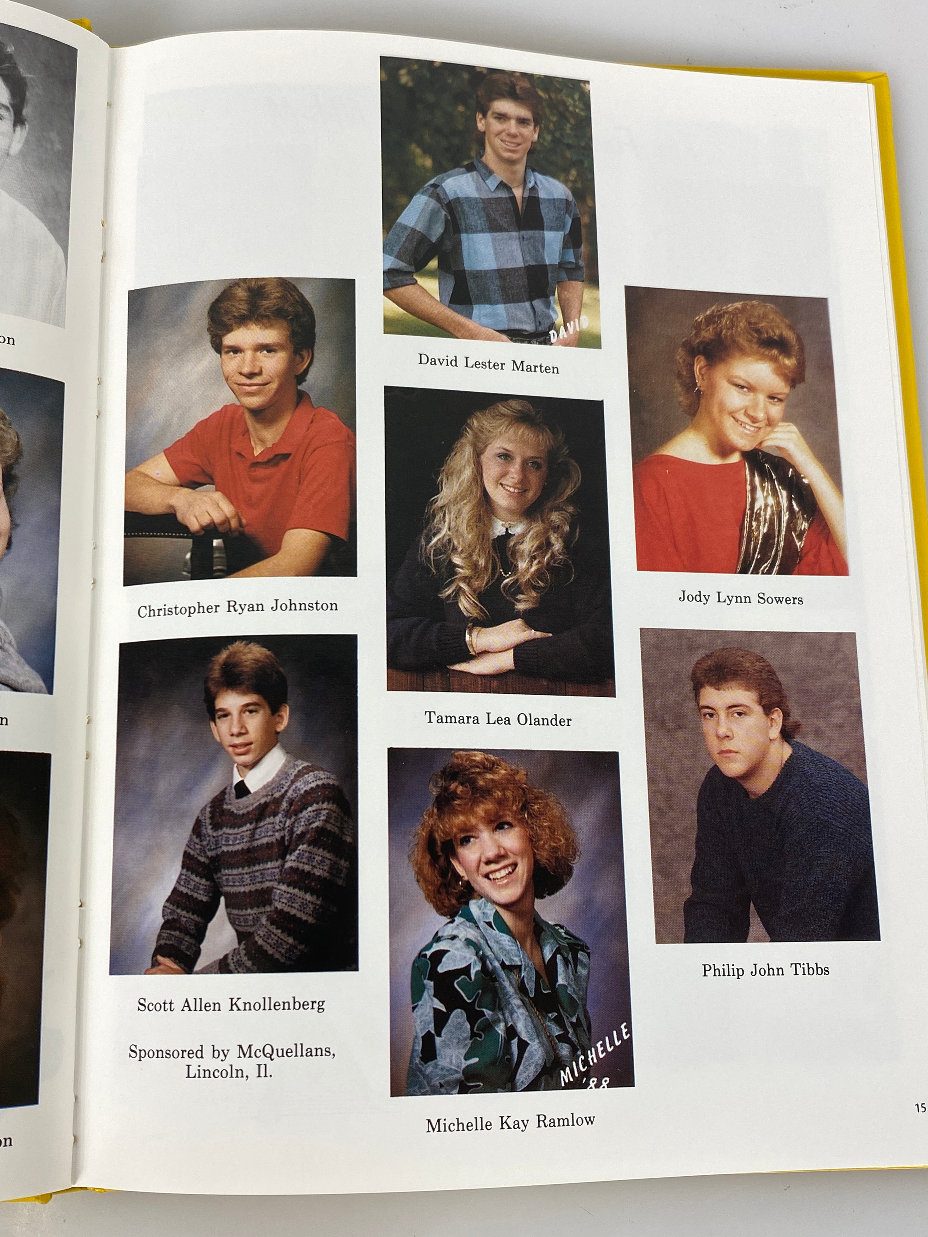 1988 New Holland-Middletown Illinois High School Yearbook HC
