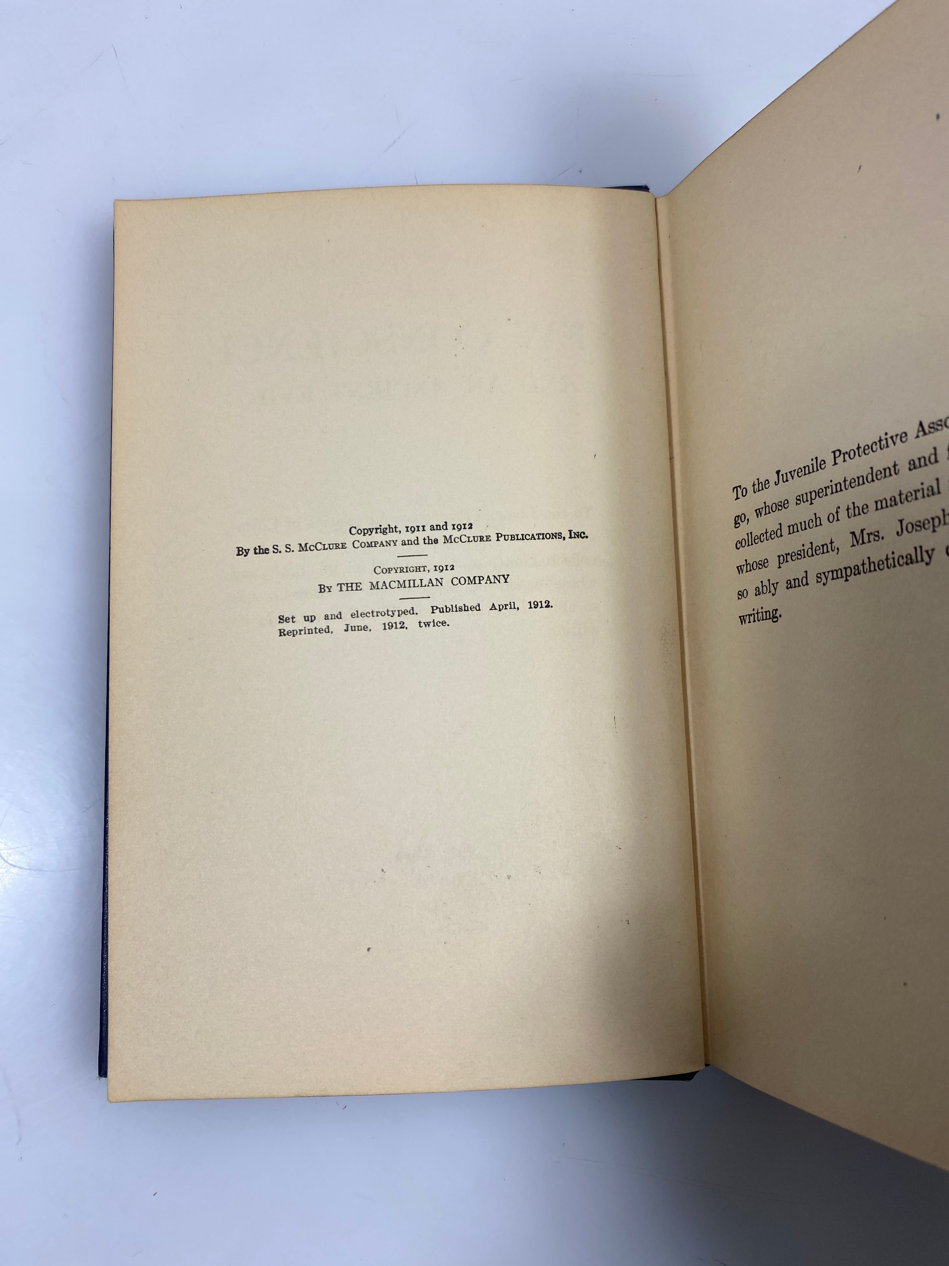 A New Conscience and an Ancient Evil by Jane Addams Ex-library 1912 HC