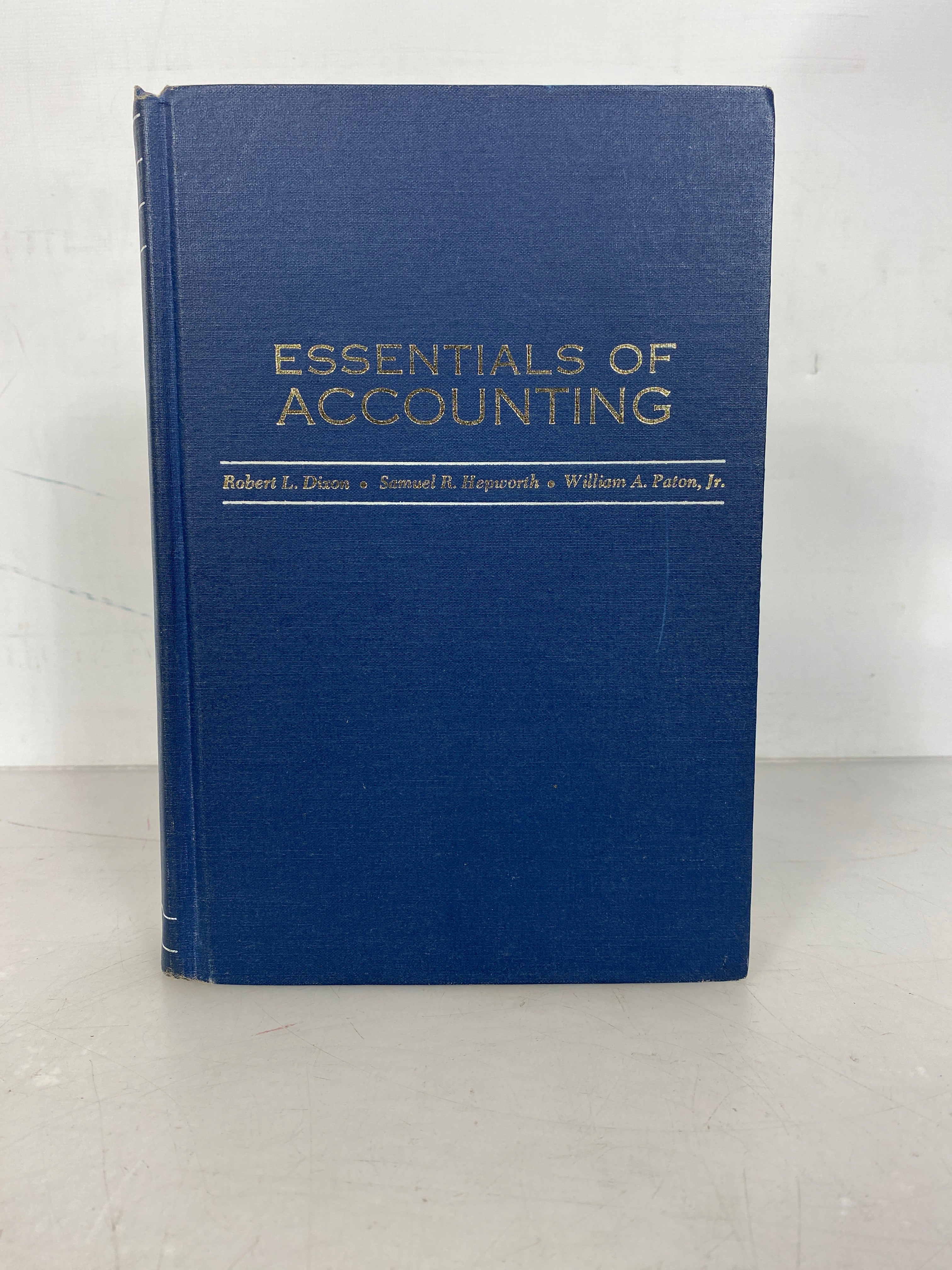Essentials of Accounting by Dixon, Hepworth, and Paton Third Printing 1967 HC