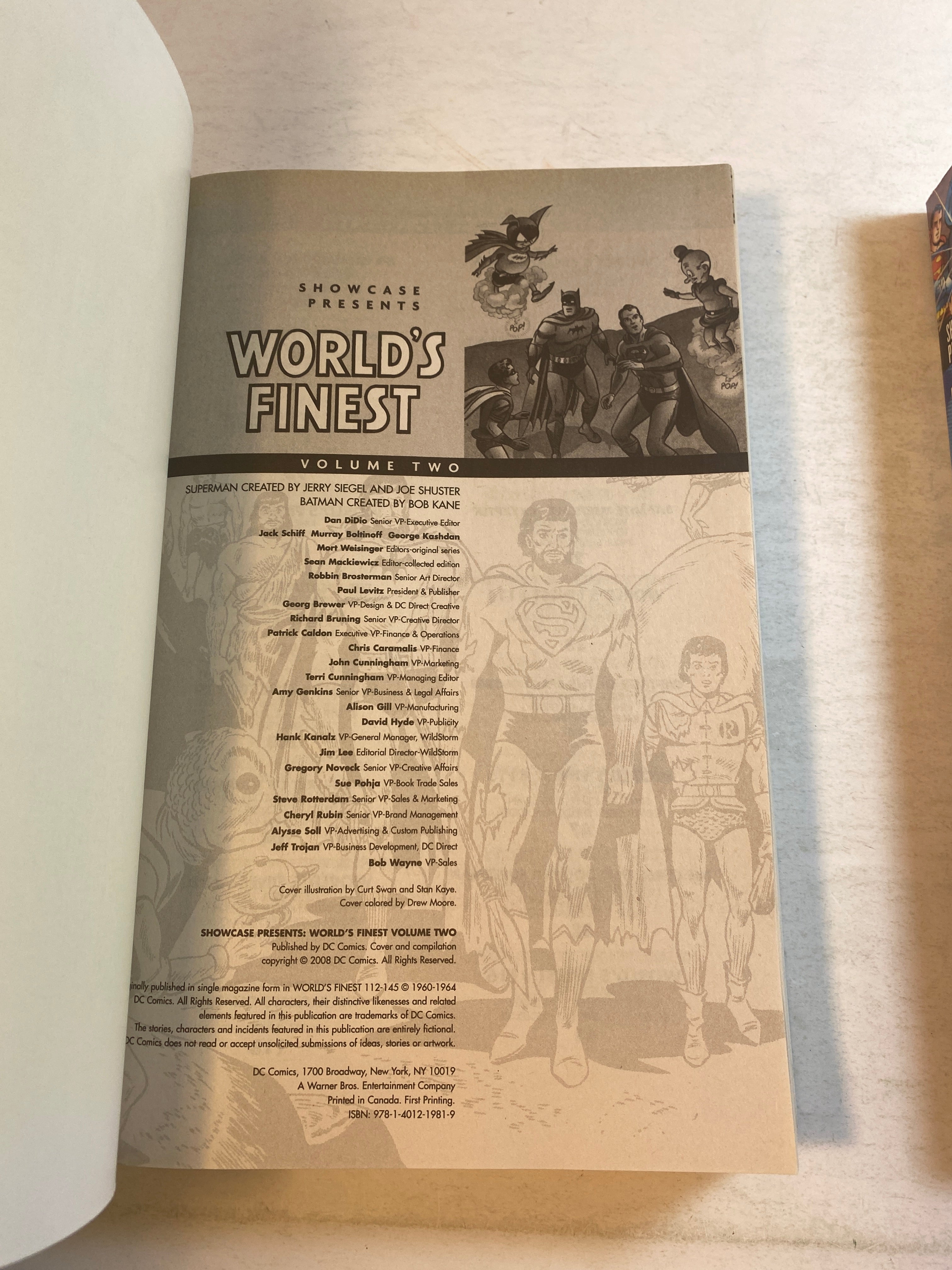 Lot of 2 DC Comics Showcase World's Finest Volumes 1-2 2007-2008