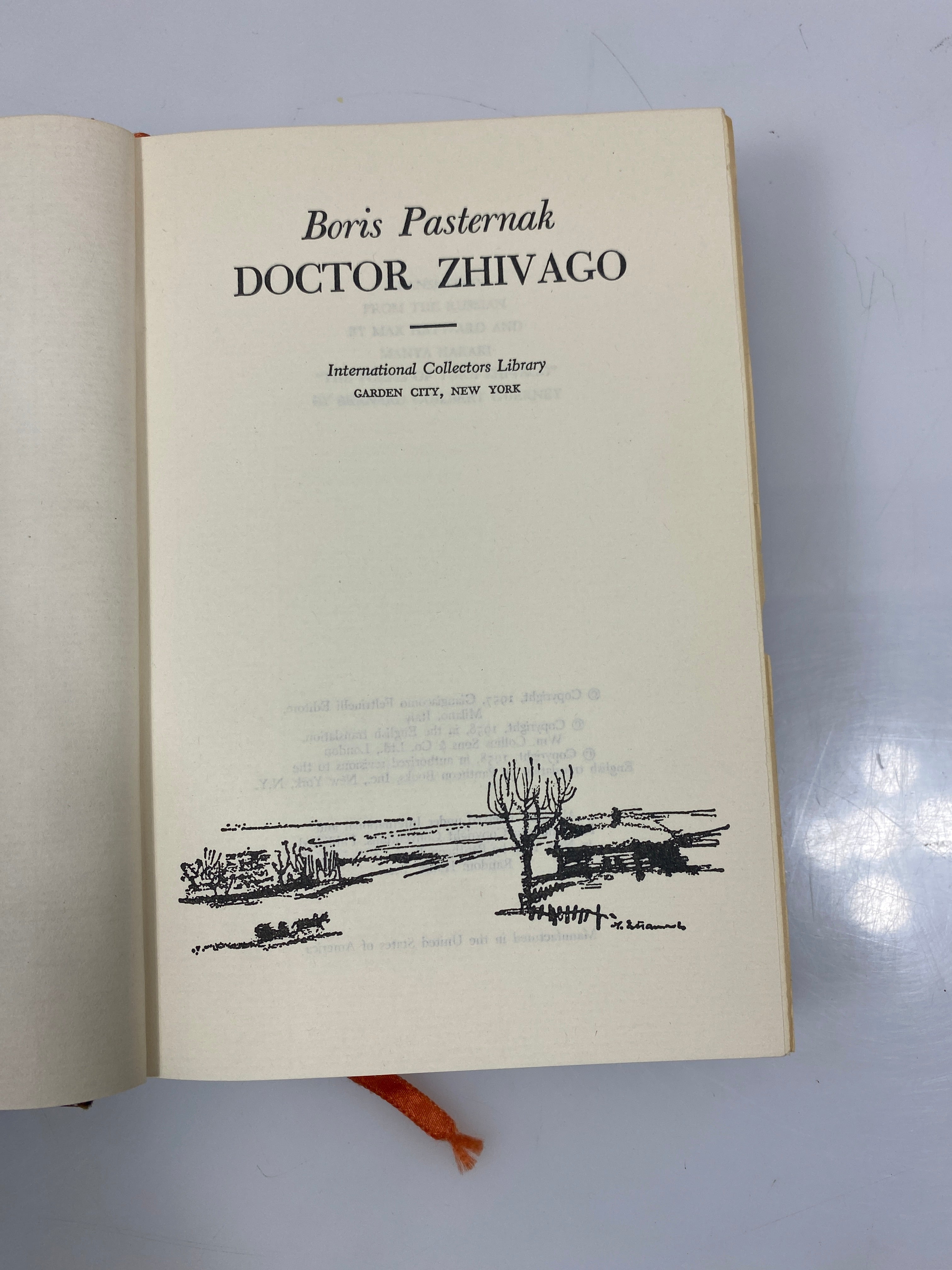 Boris Pasternak Doctor Zhivago International Collectors Library 1957 HC