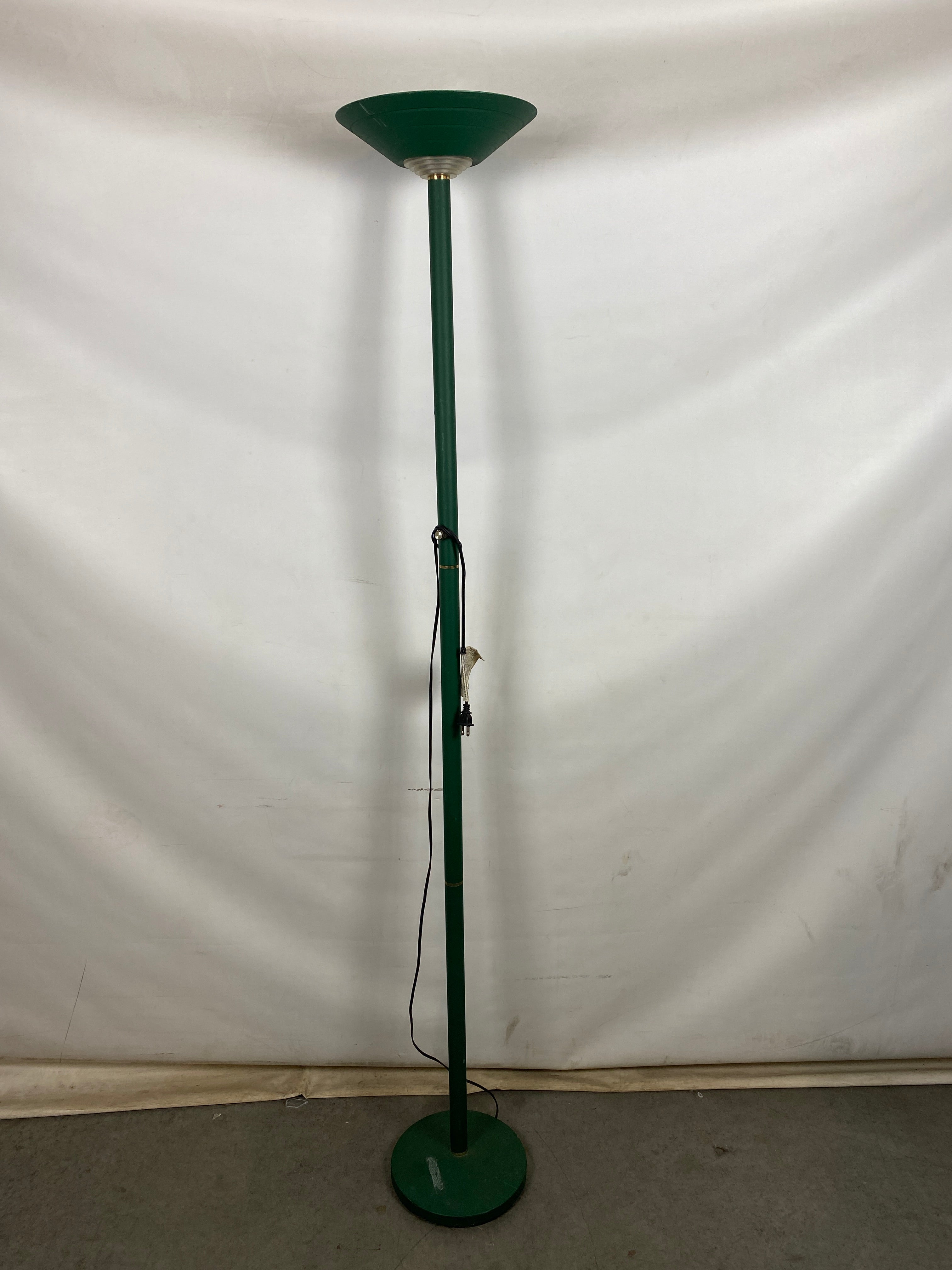 Vintage 1990's Halogen Torchiere Floor Lamp