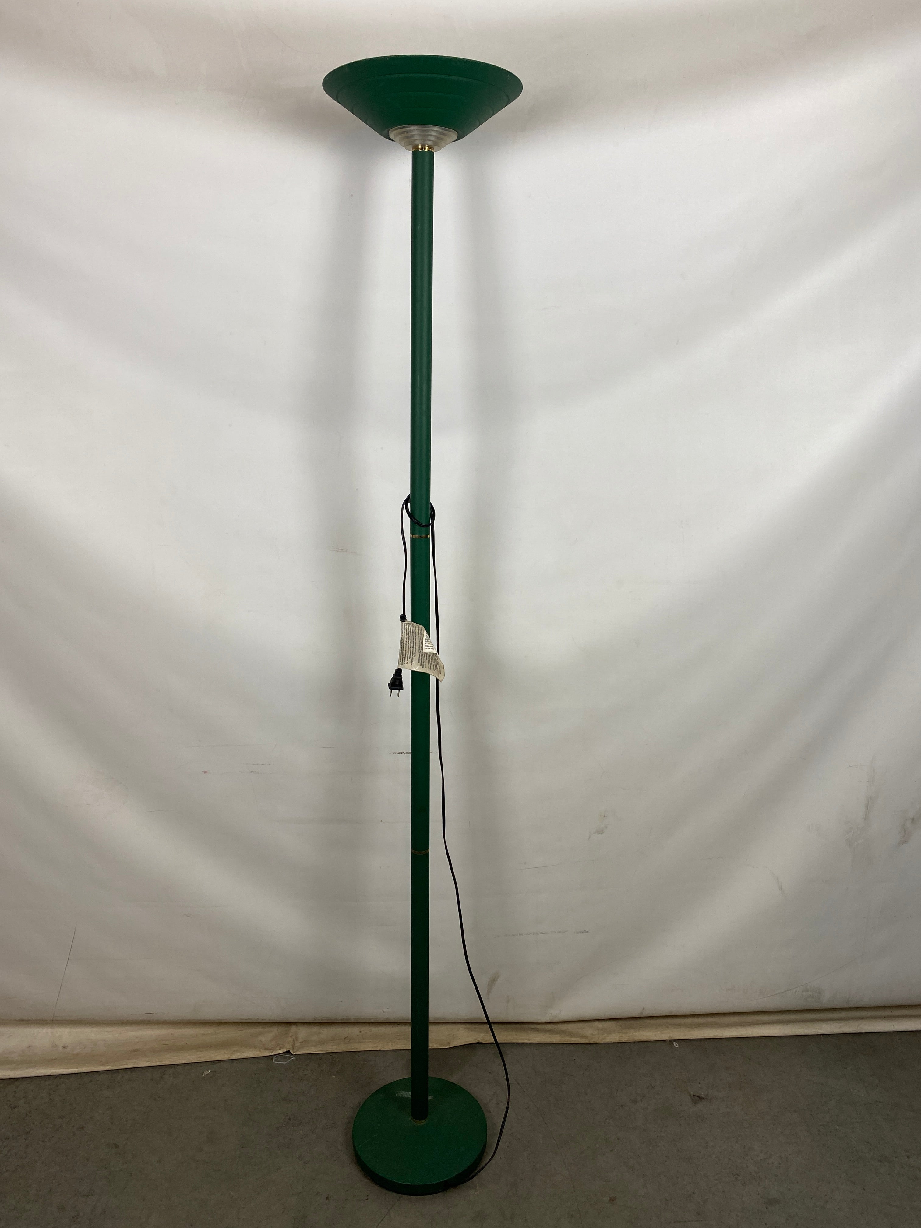 Vintage 1990's Halogen Torchiere Floor Lamp