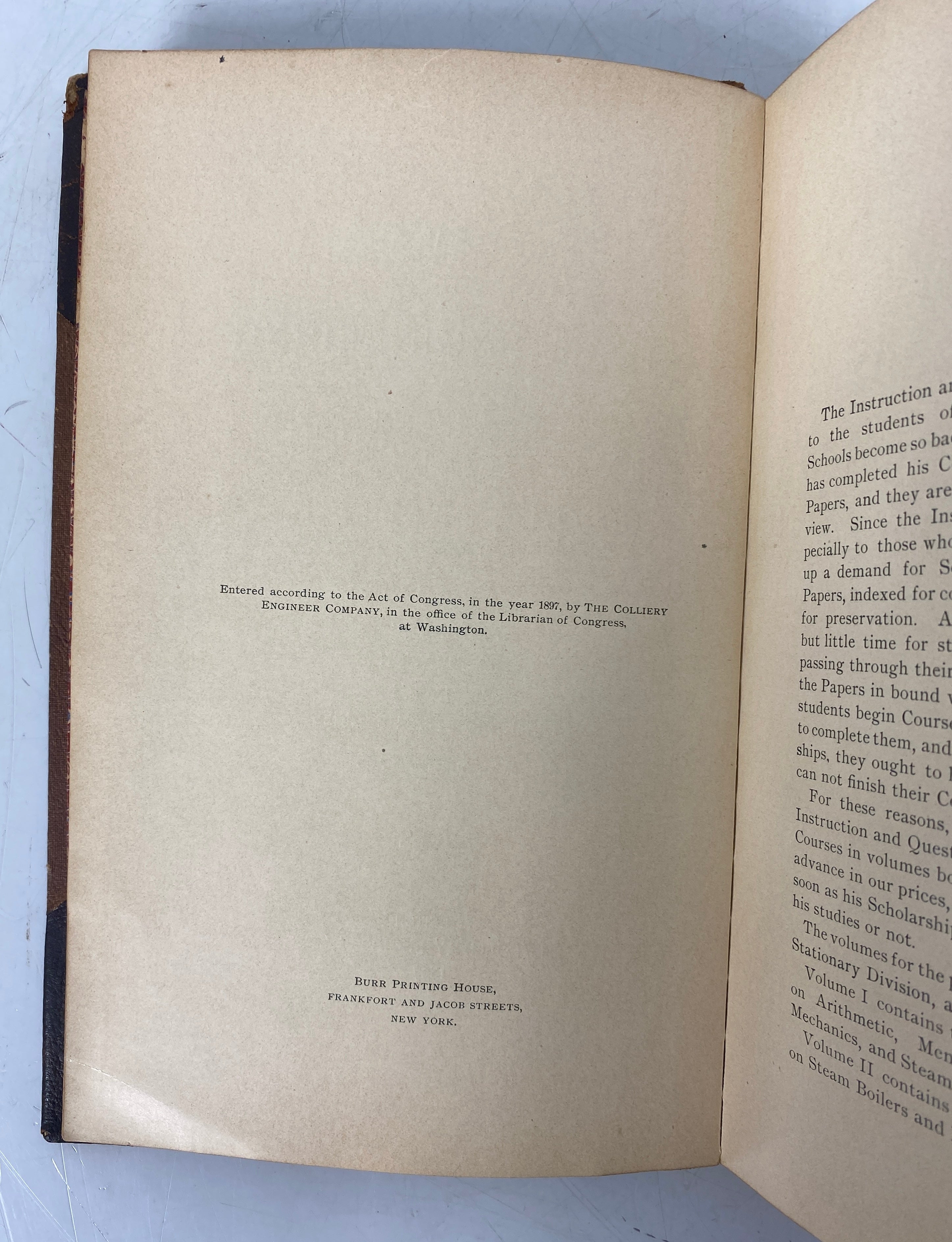 The Elements of Steam Engineering Vol 1 1897 First Edition Antique HC