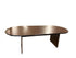 Large Oak Laminate Oval Conference Table