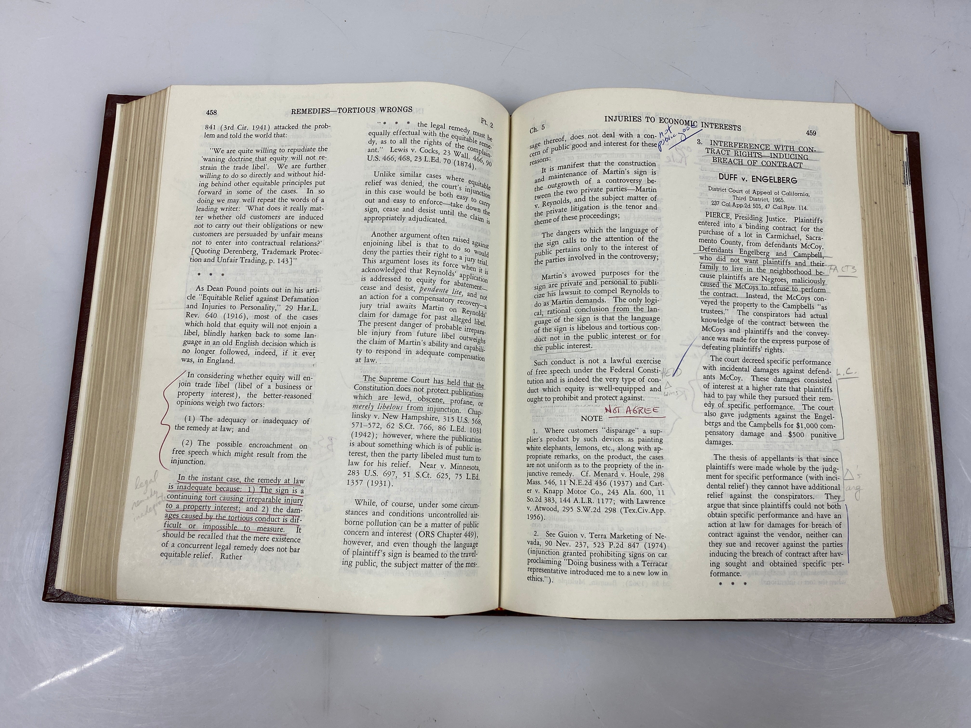 Cases and Materials on Remedies by York and Bauman 3rd Edition 1979 HC