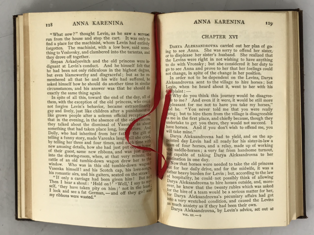 Anna Karenina by Lyof Tolstoi Tolstoy Leather Bound 1899