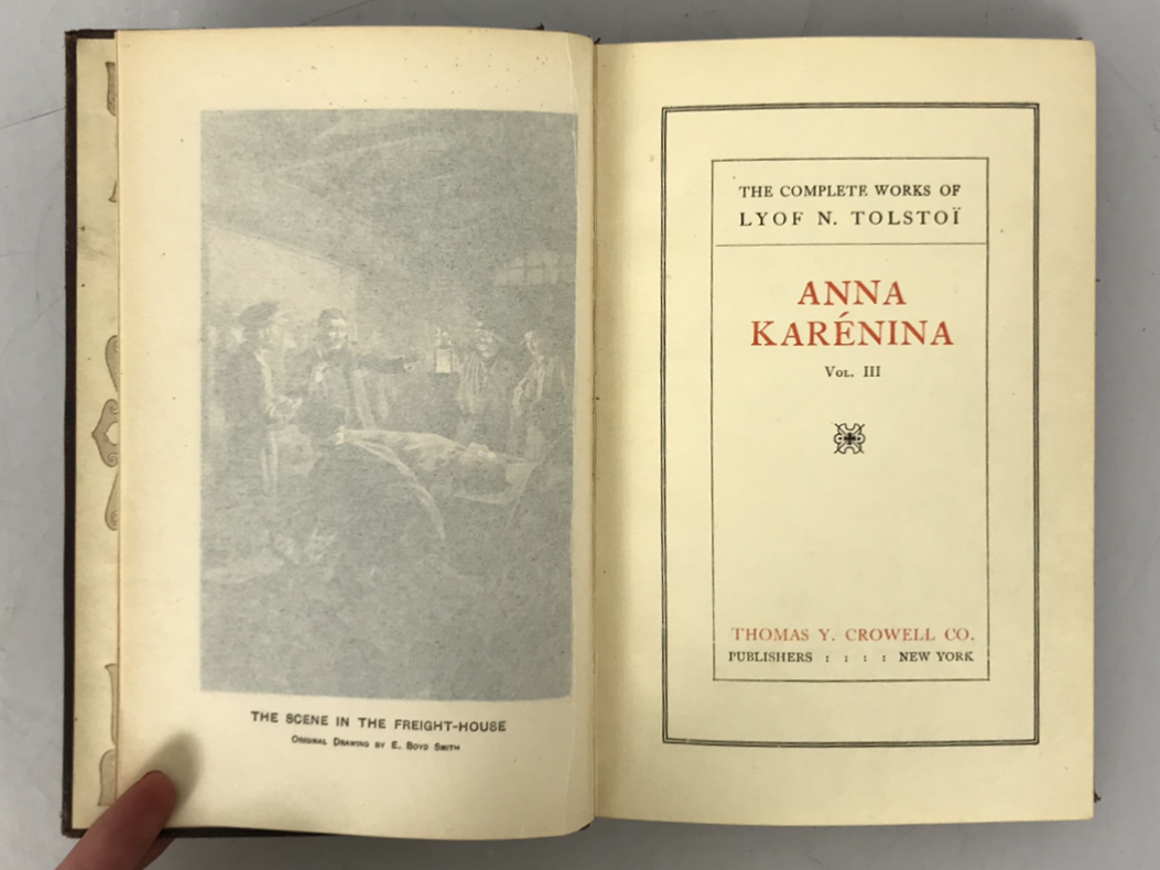 Anna Karenina by Lyof Tolstoi Tolstoy Leather Bound 1899