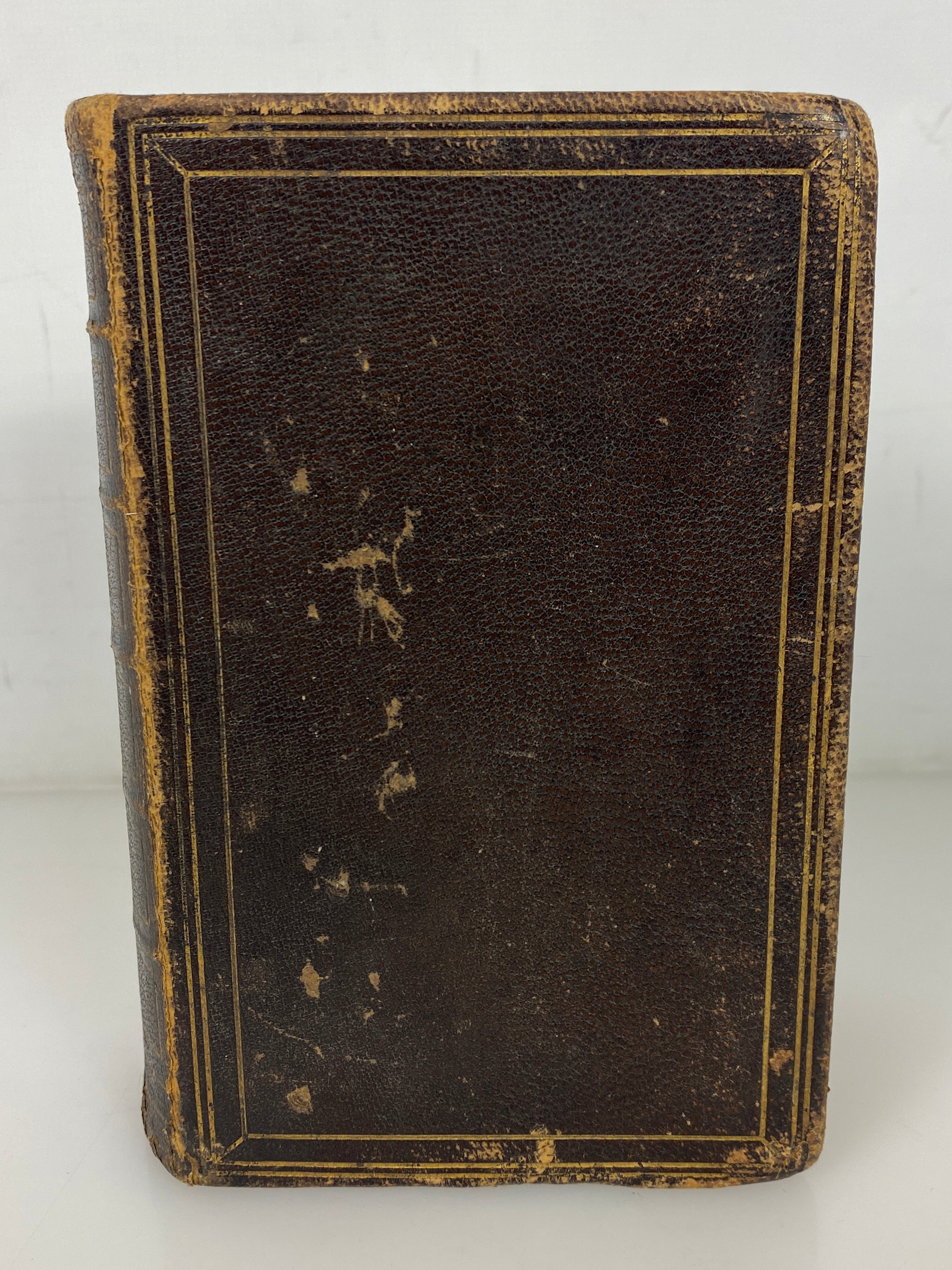 The Holy Bible Old & New Testaments 1856 American Bible Society Antique HC