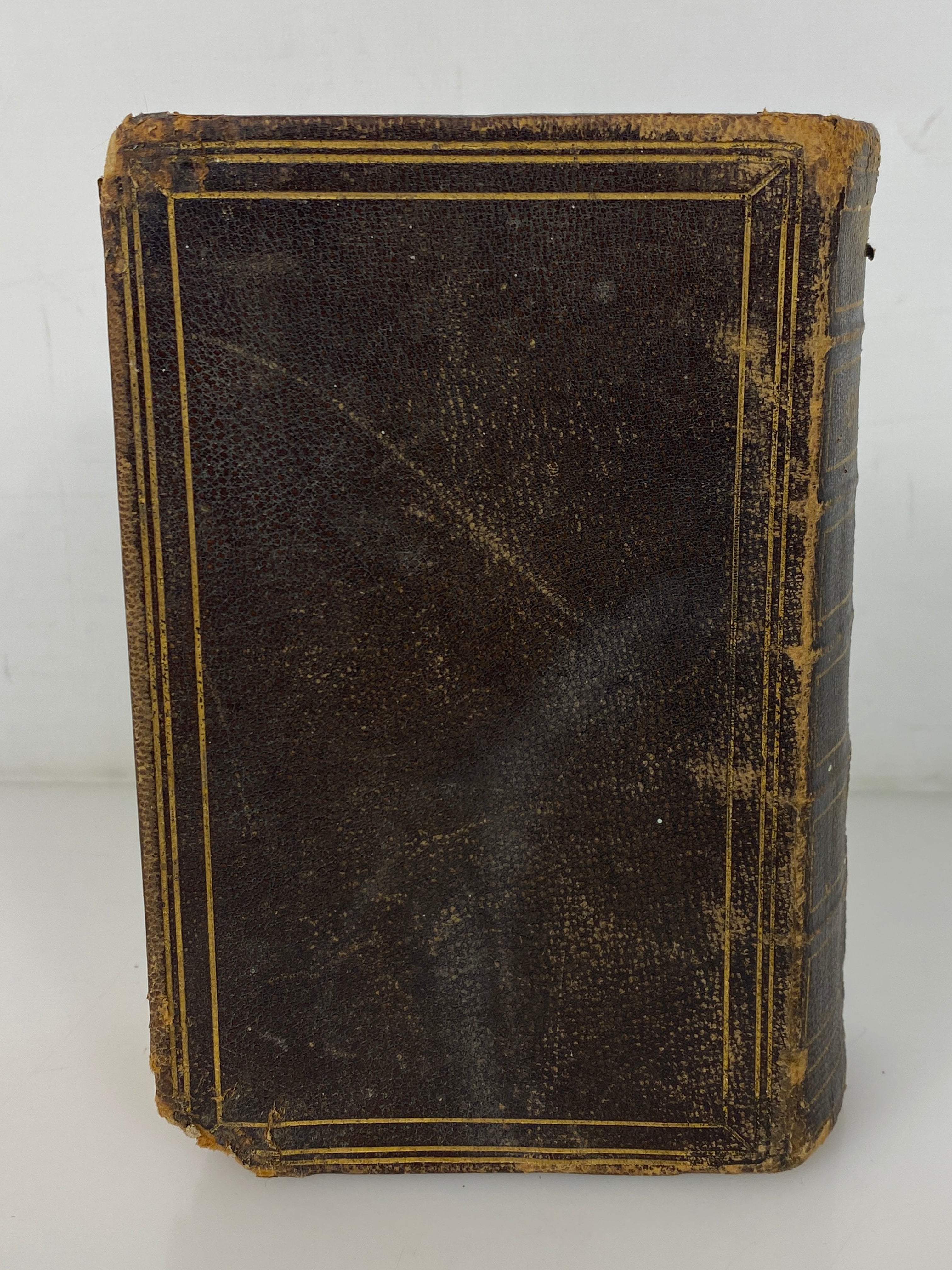 The Holy Bible Old & New Testaments 1856 American Bible Society Antique HC