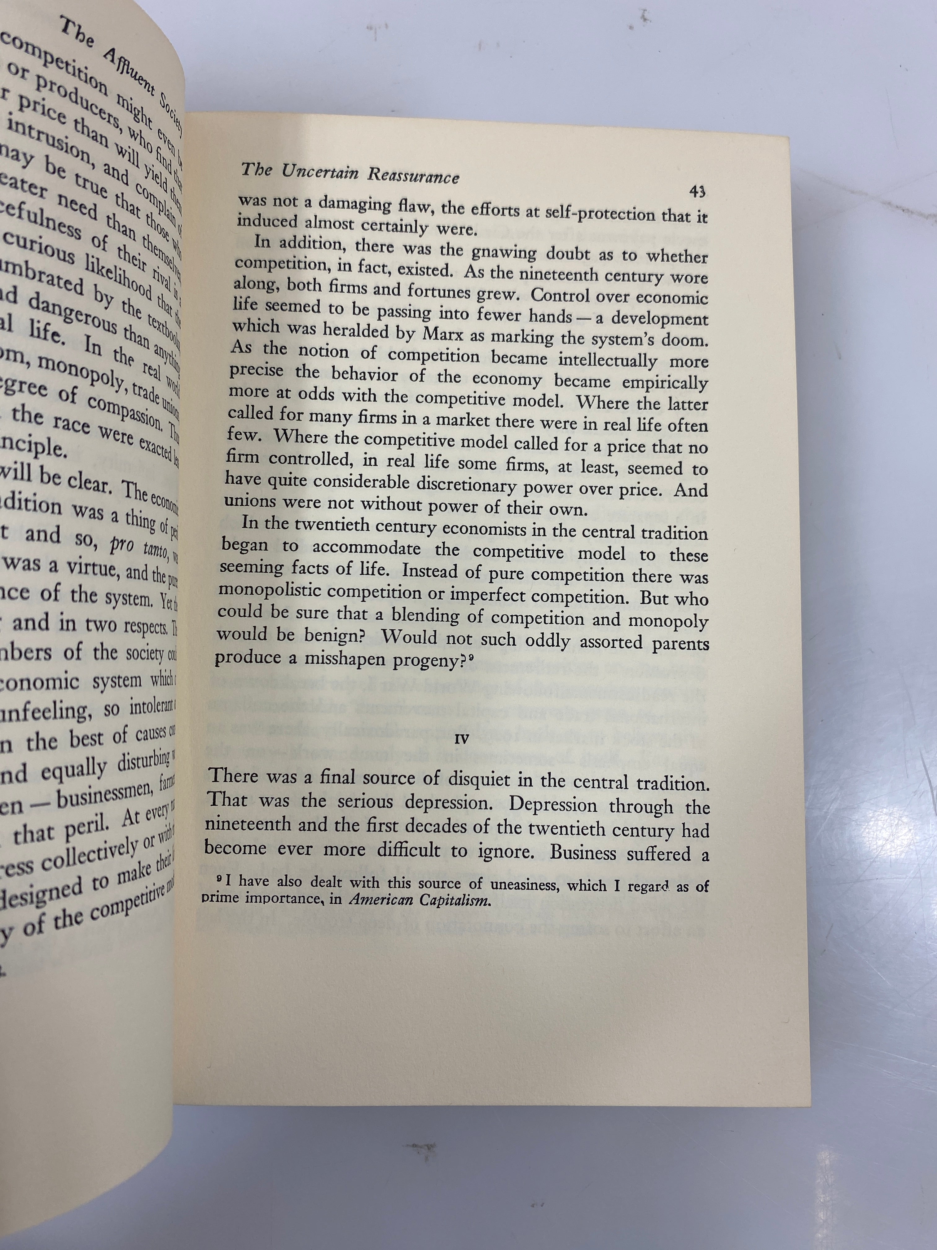 The Affluent Society by John Galbraith 1958 HCDJ