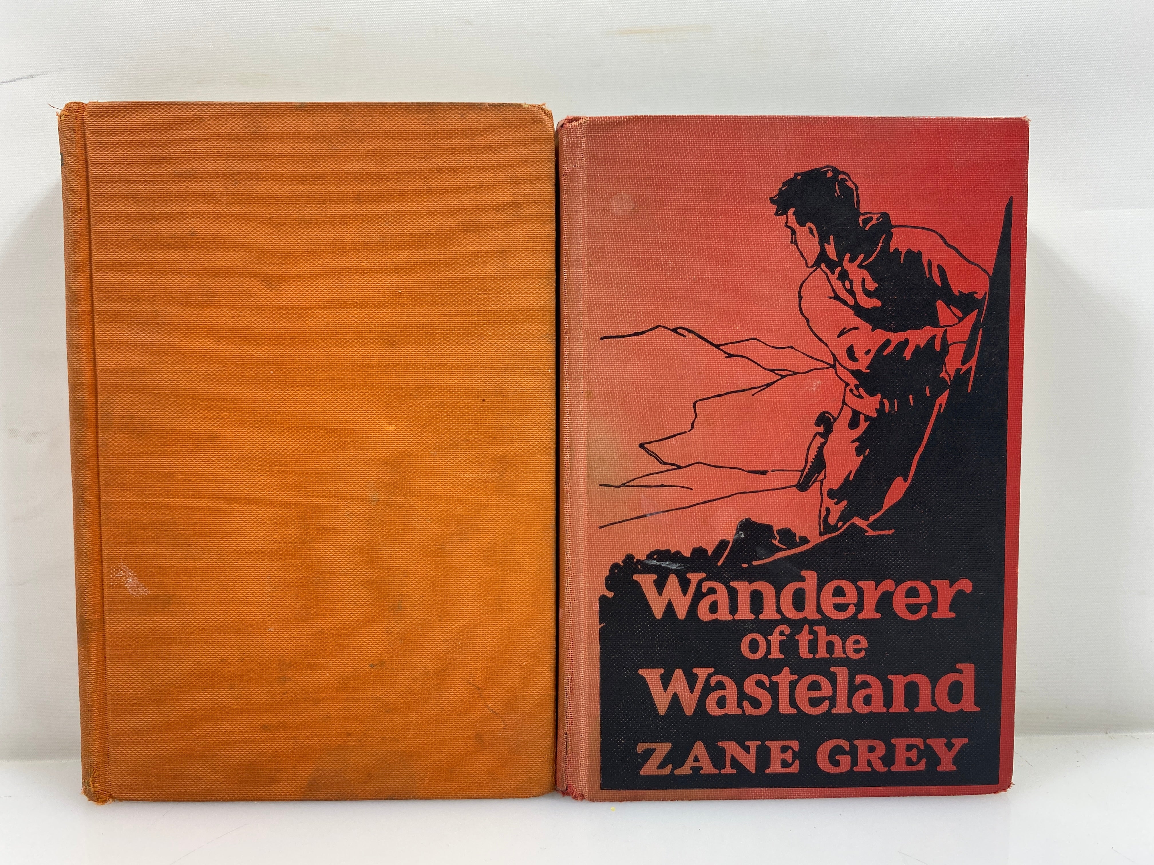 Lot of 2 Zane Grey HC Novels Stairs of Sand/Wanderer of the Wasteland 1920's