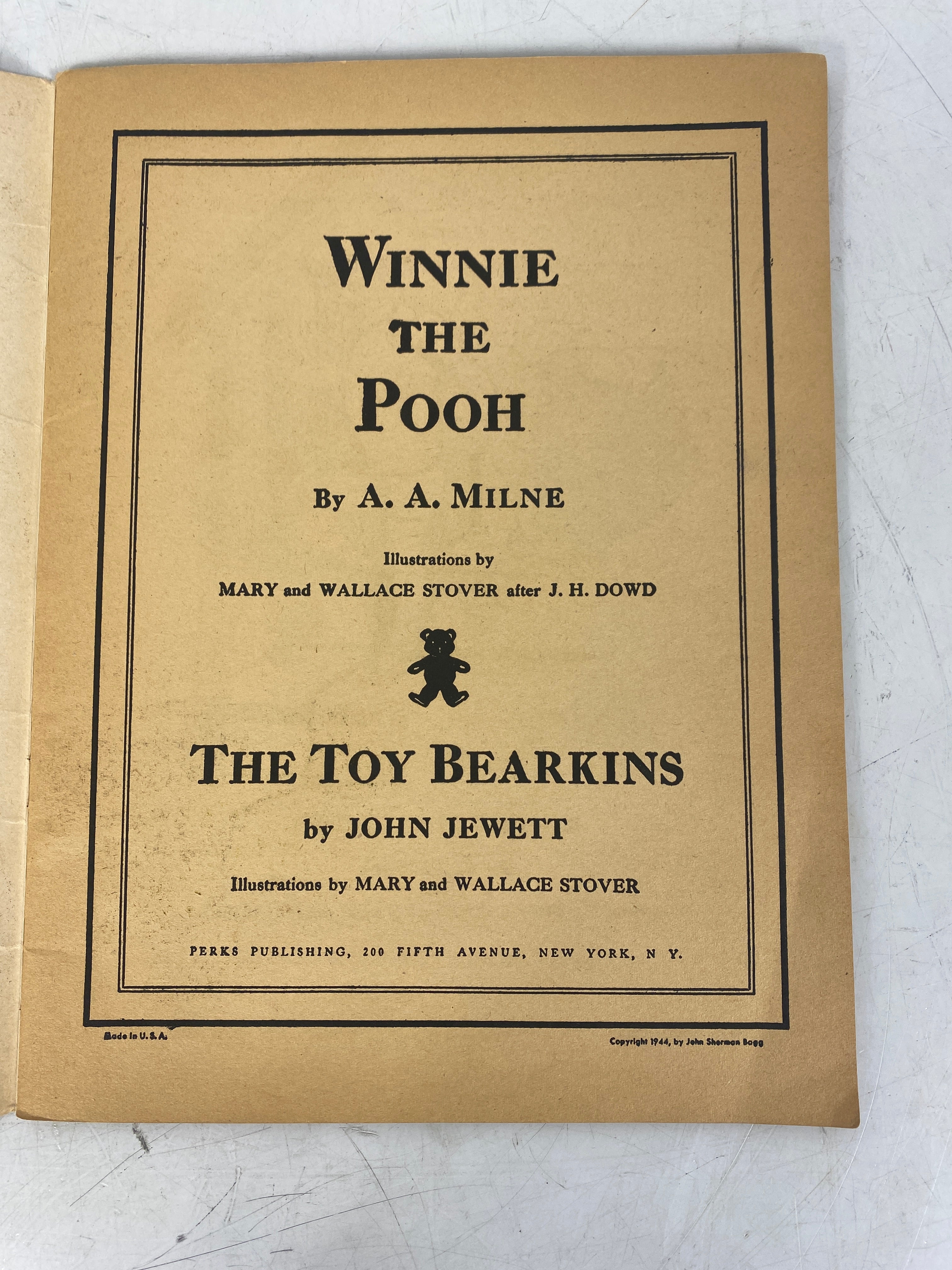 Winnie the Pooh Illustrated 1944 A.A. Milne