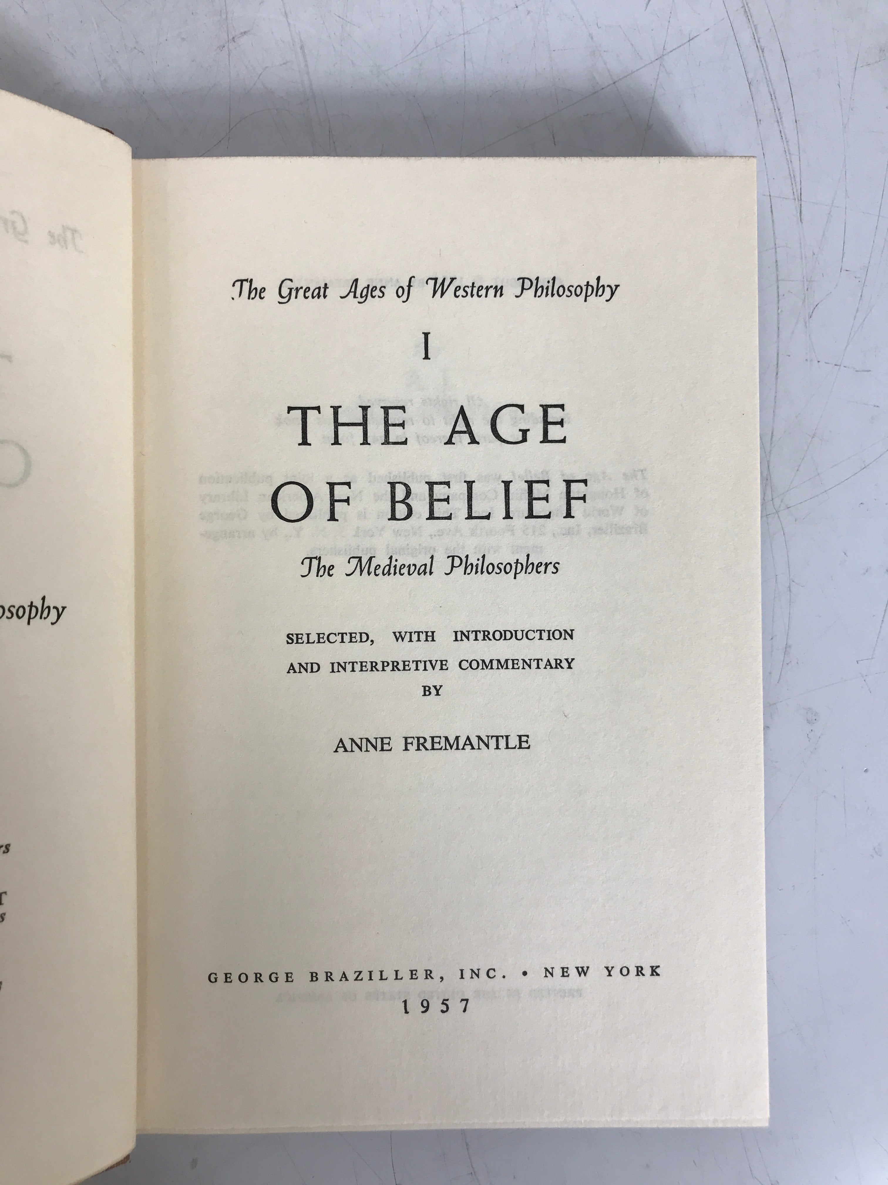 6 Volume Set The Great Ages of Western Philosophy Anne Fremantle 1957 HC