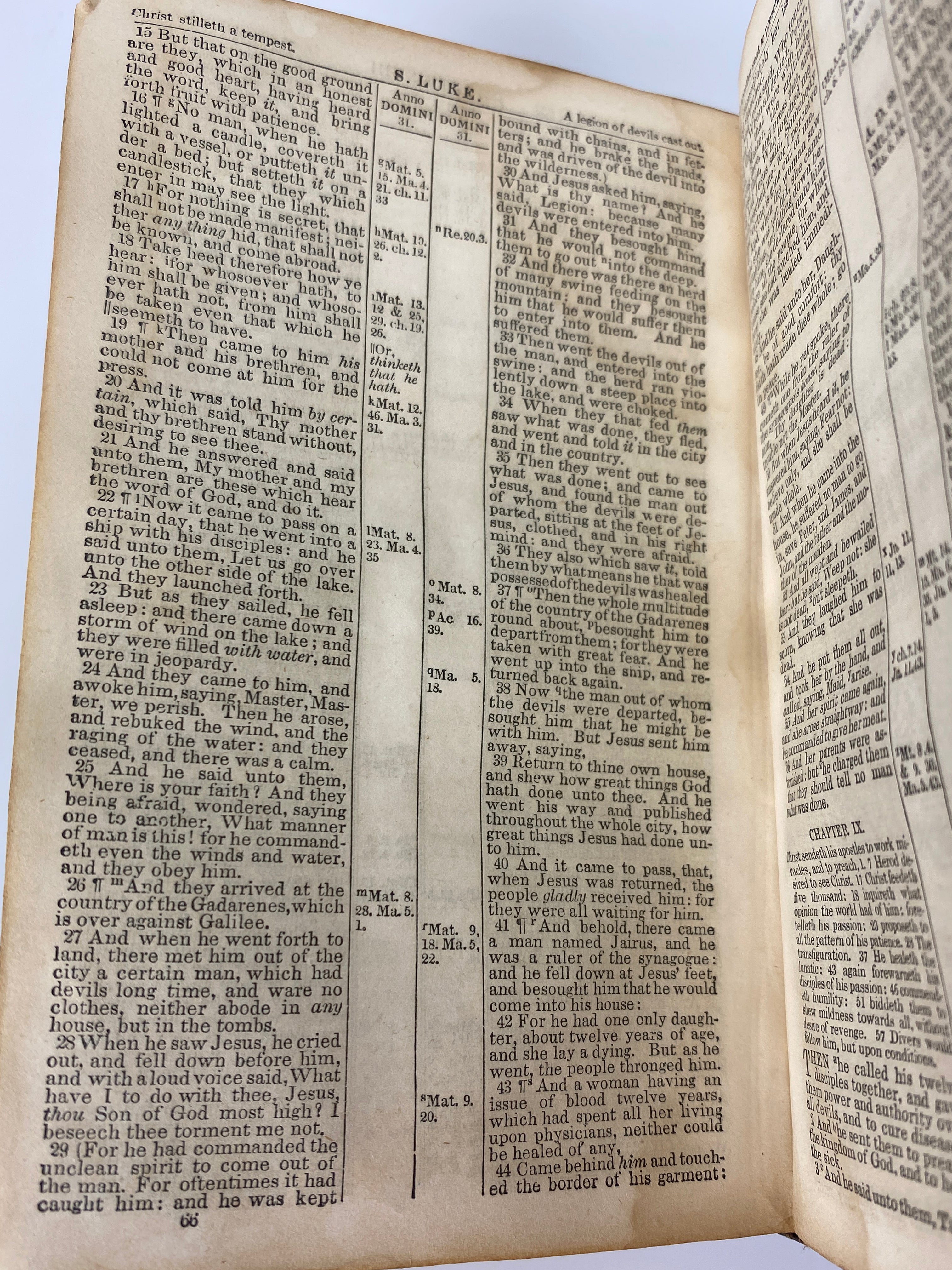 The Holy Bible Old & New Testaments 1856 American Bible Society Antique HC