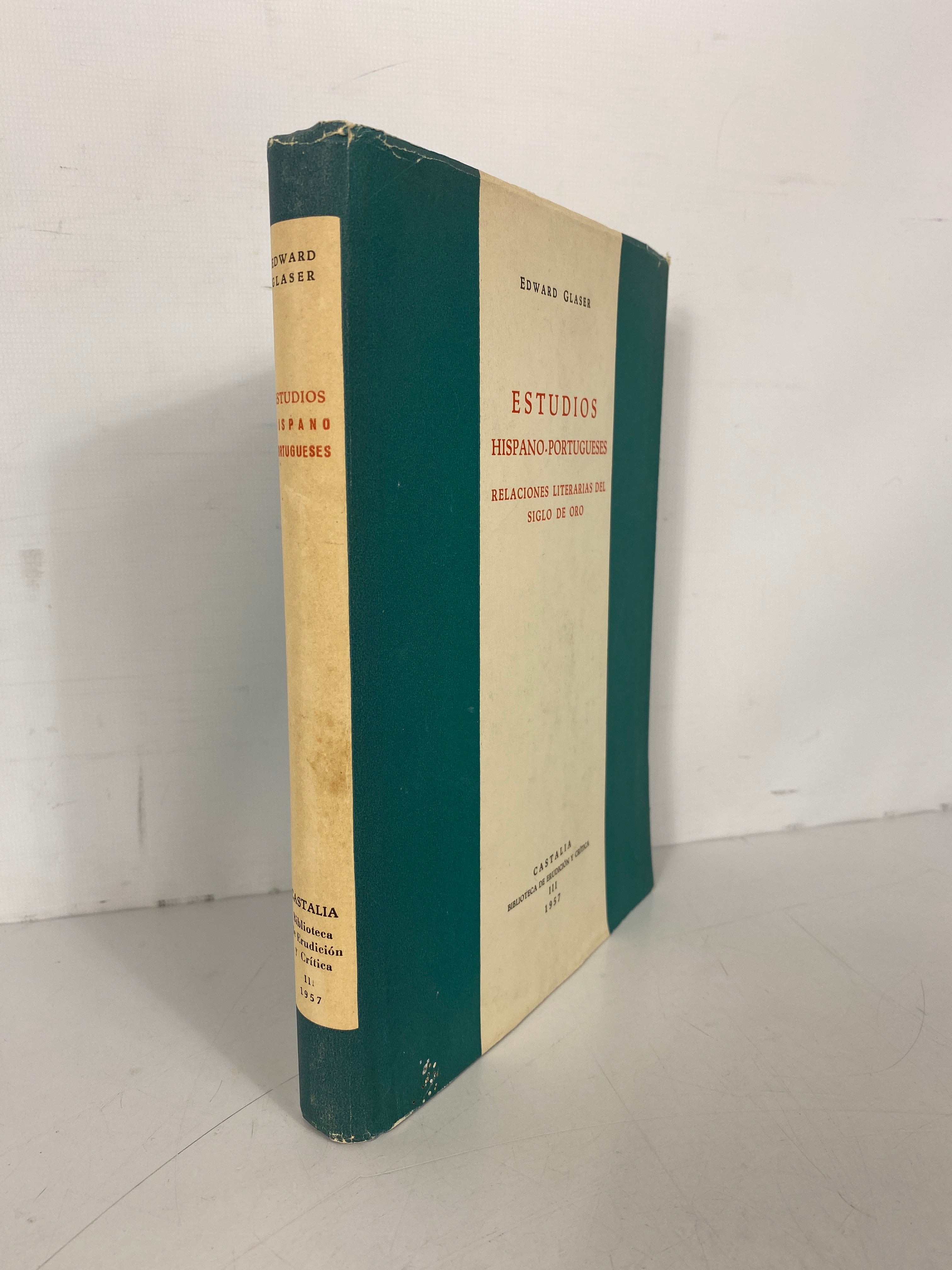 Hispanic-Portuguese Literary Relations of the Golden Age (Spanish) 1957 HCDJ