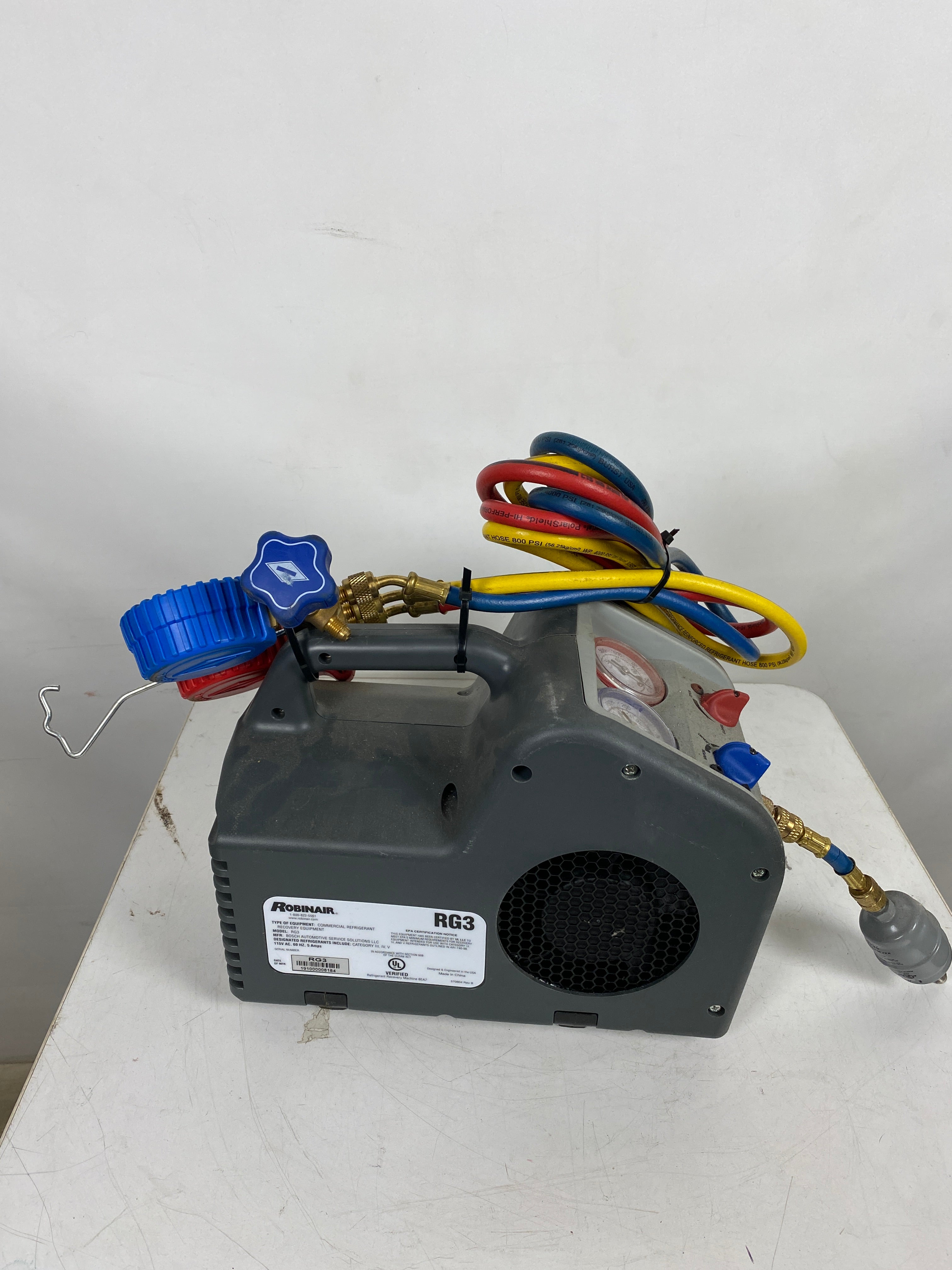 Robinair RG3 Portable Refrigerant Recovery Machine