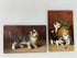Lot of 2 Antique A/S S. Sperlich Cats with Bugs German printed c1900's