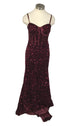 Pomuyoo Burgundy Sequined Prom Dress Women's Size 8