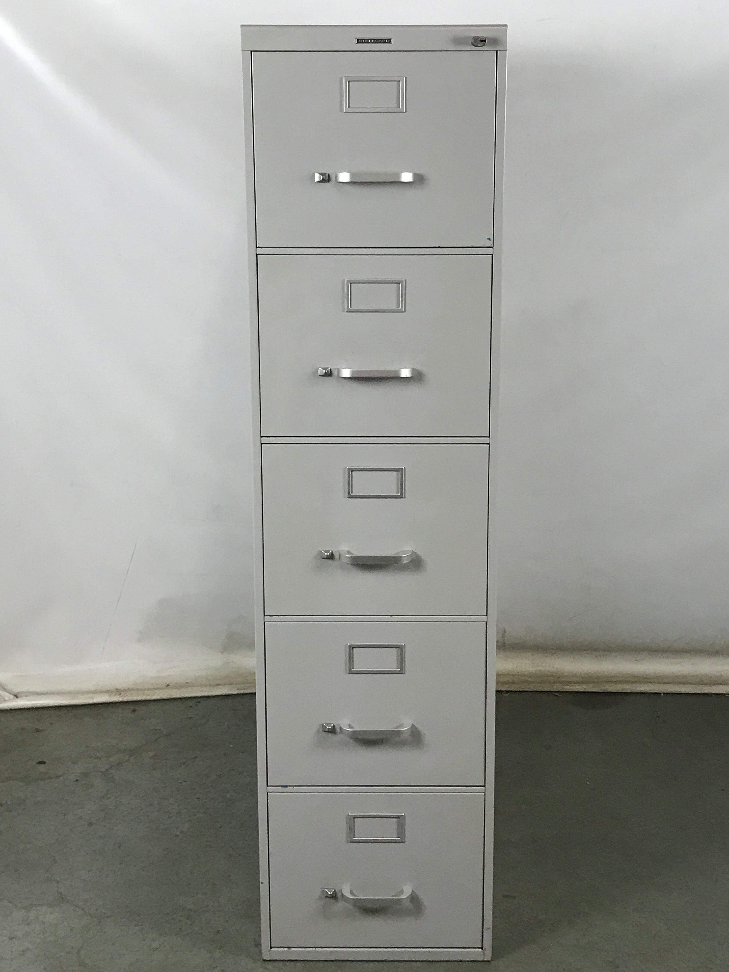 Steelcase Gray 5-Drawer Filing Cabinet
