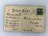 Antique Cat Postcard Antique Silver Gilt background Cats in Pond posted 1908