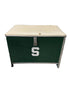 Spartan Wooden Chest With Cushion #1