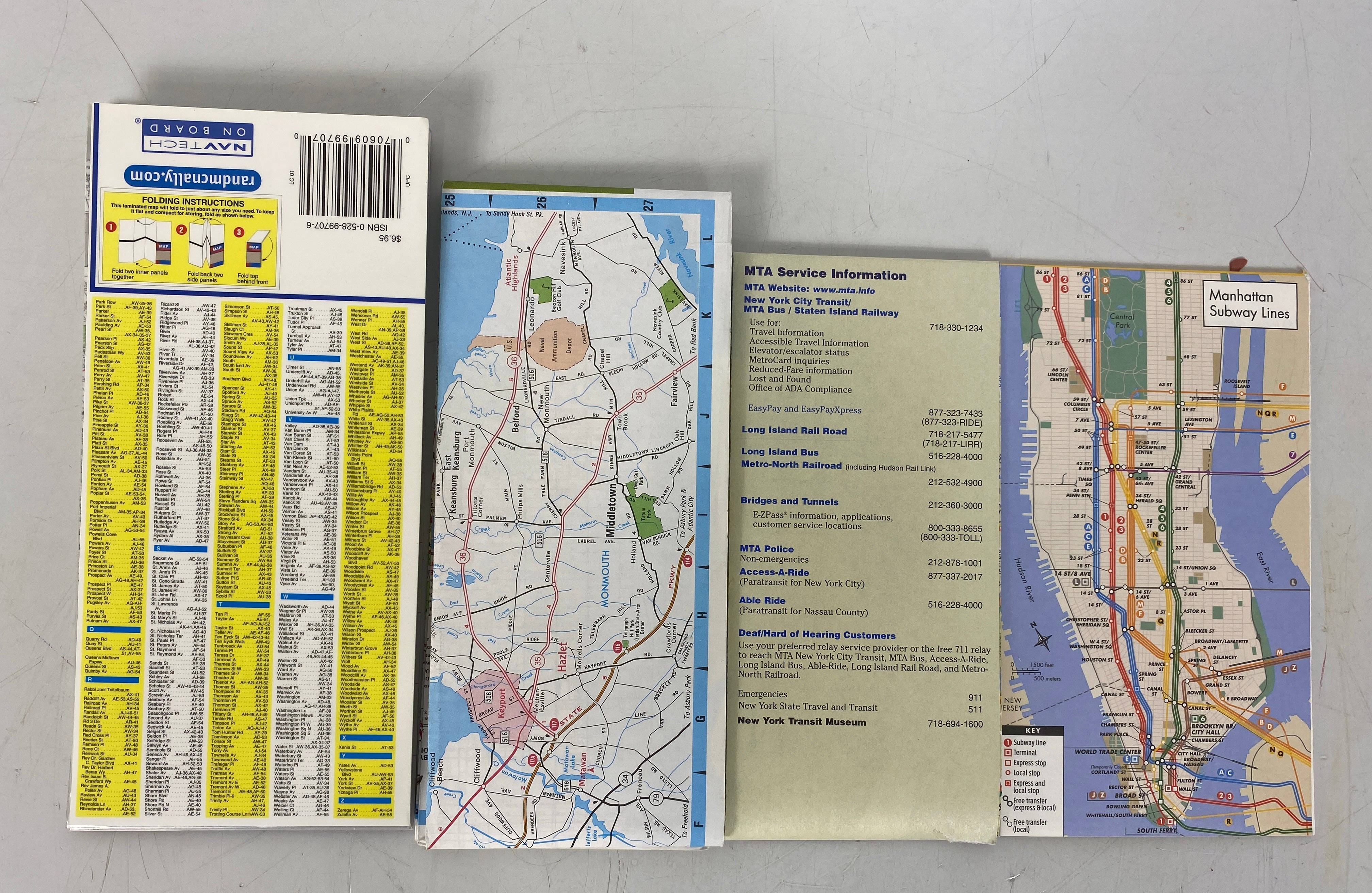 Lot of New York City Maps: Fodor's/AAA/Rand McNally EasyFinder/MTA Map