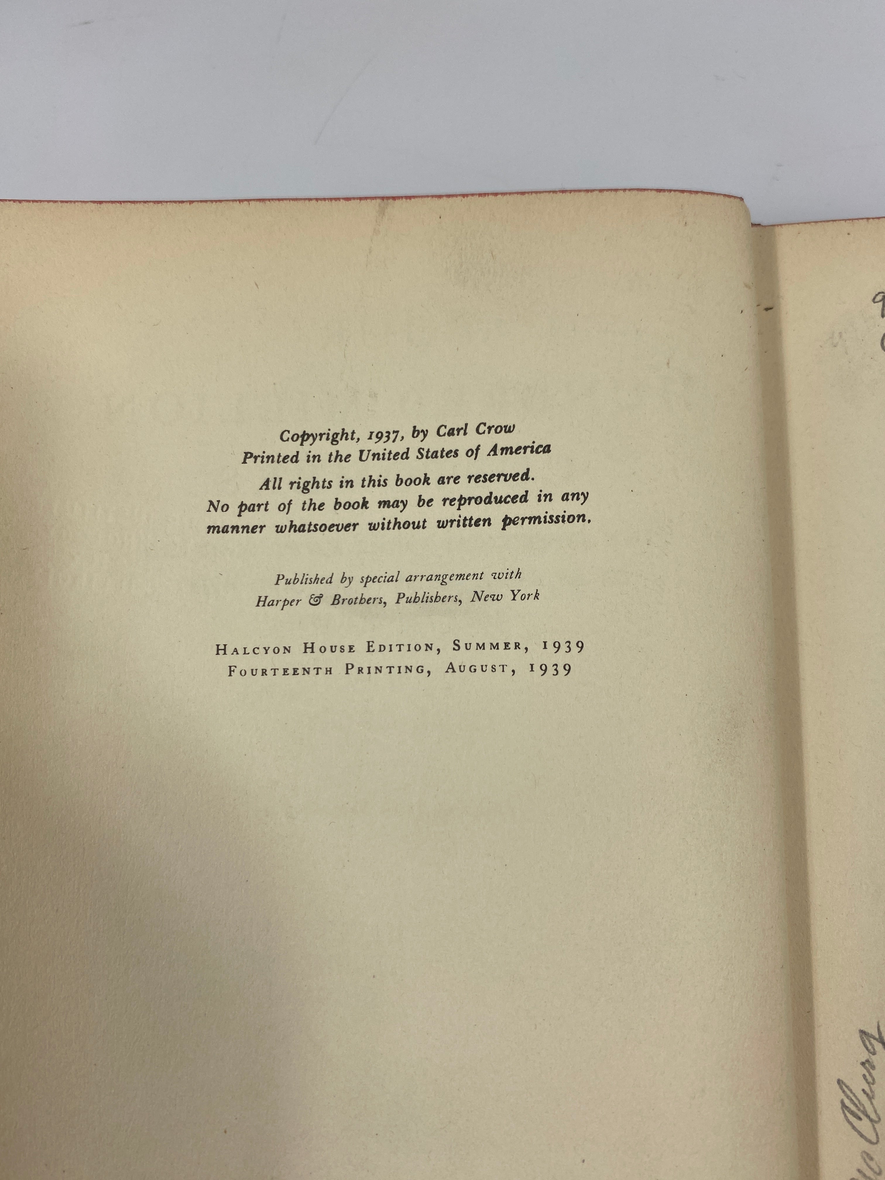 Four Hundred Million Customers by Carl Crow Ex-library 1937 HC