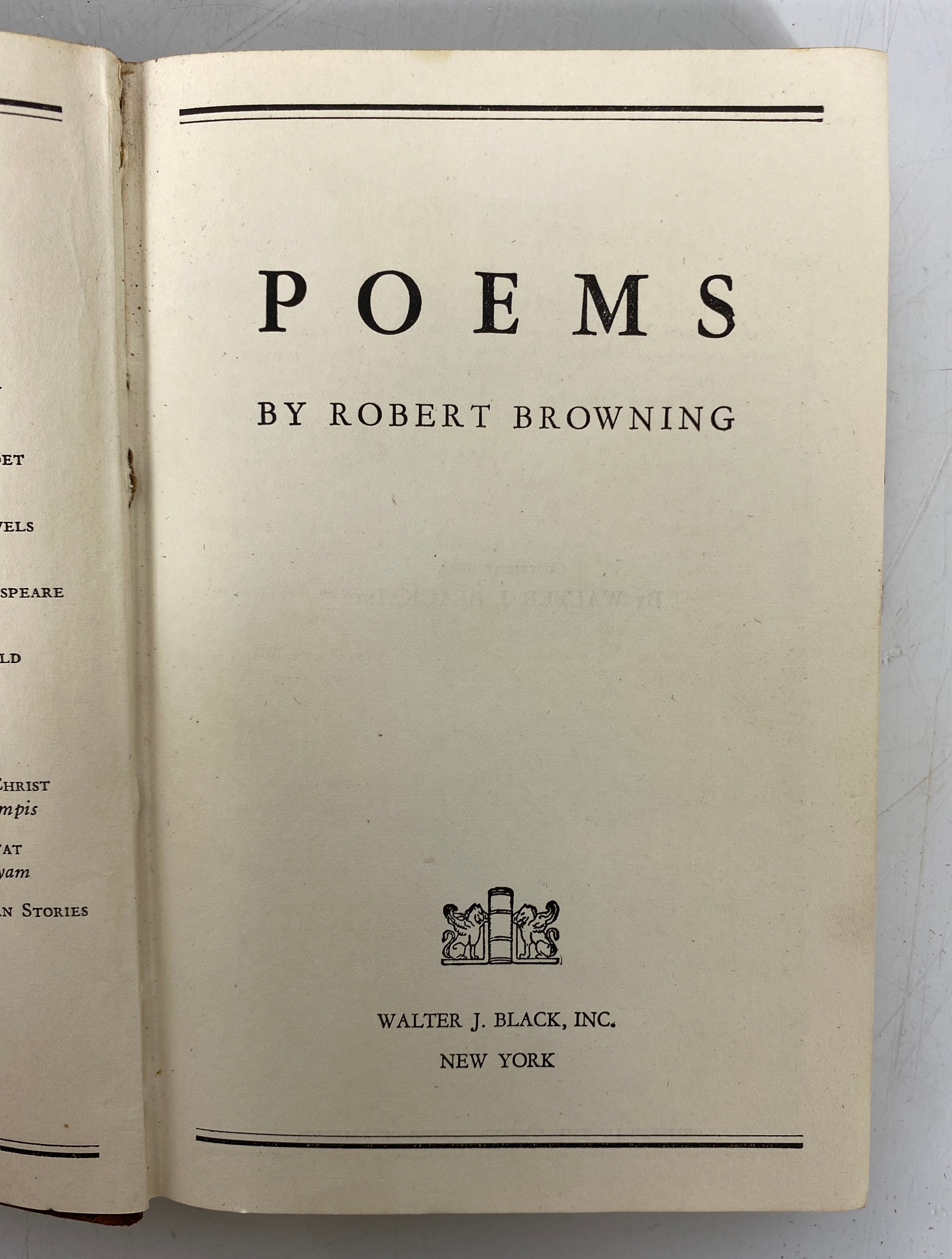 4 Antique Poetry Volumes: Pollok/Emerson/Whitman/Browning 1884-1932