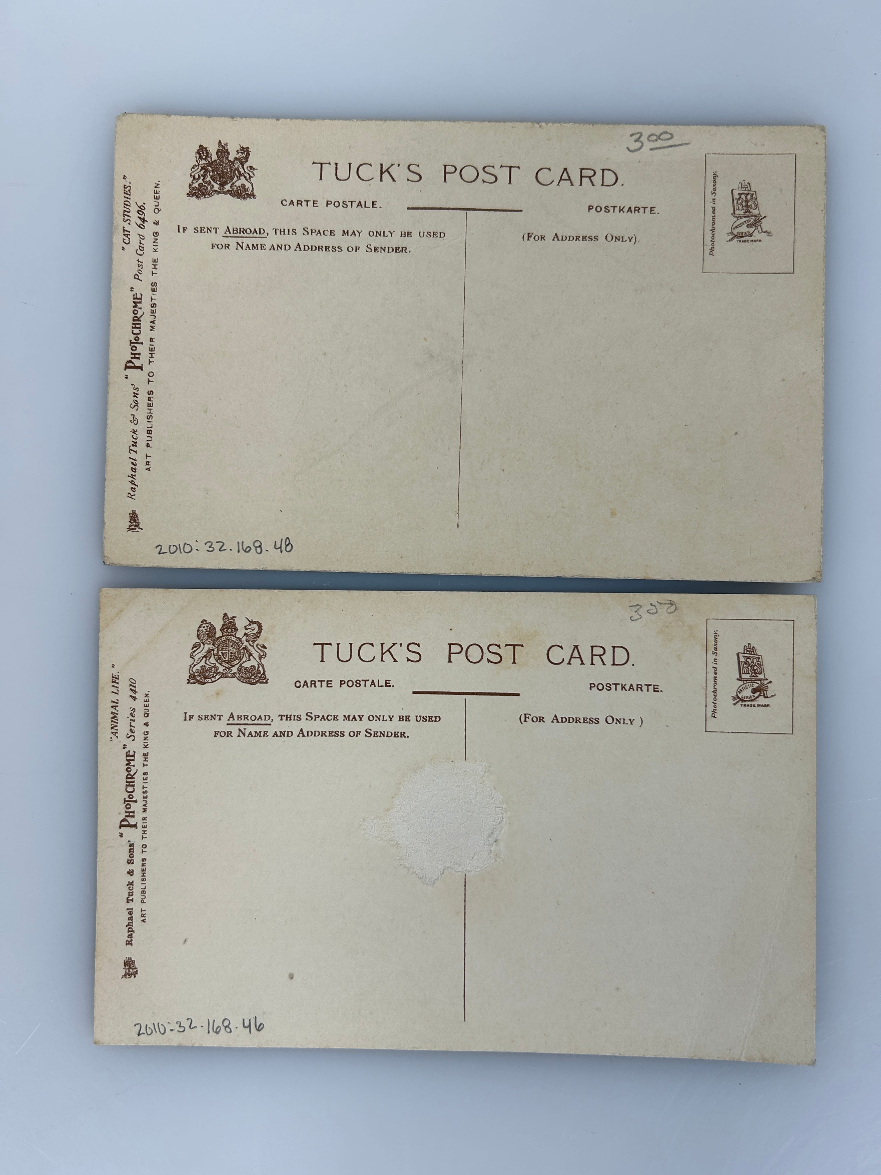Lot of 2 Raphael Tuck's Happy Catland Postcards 1910's