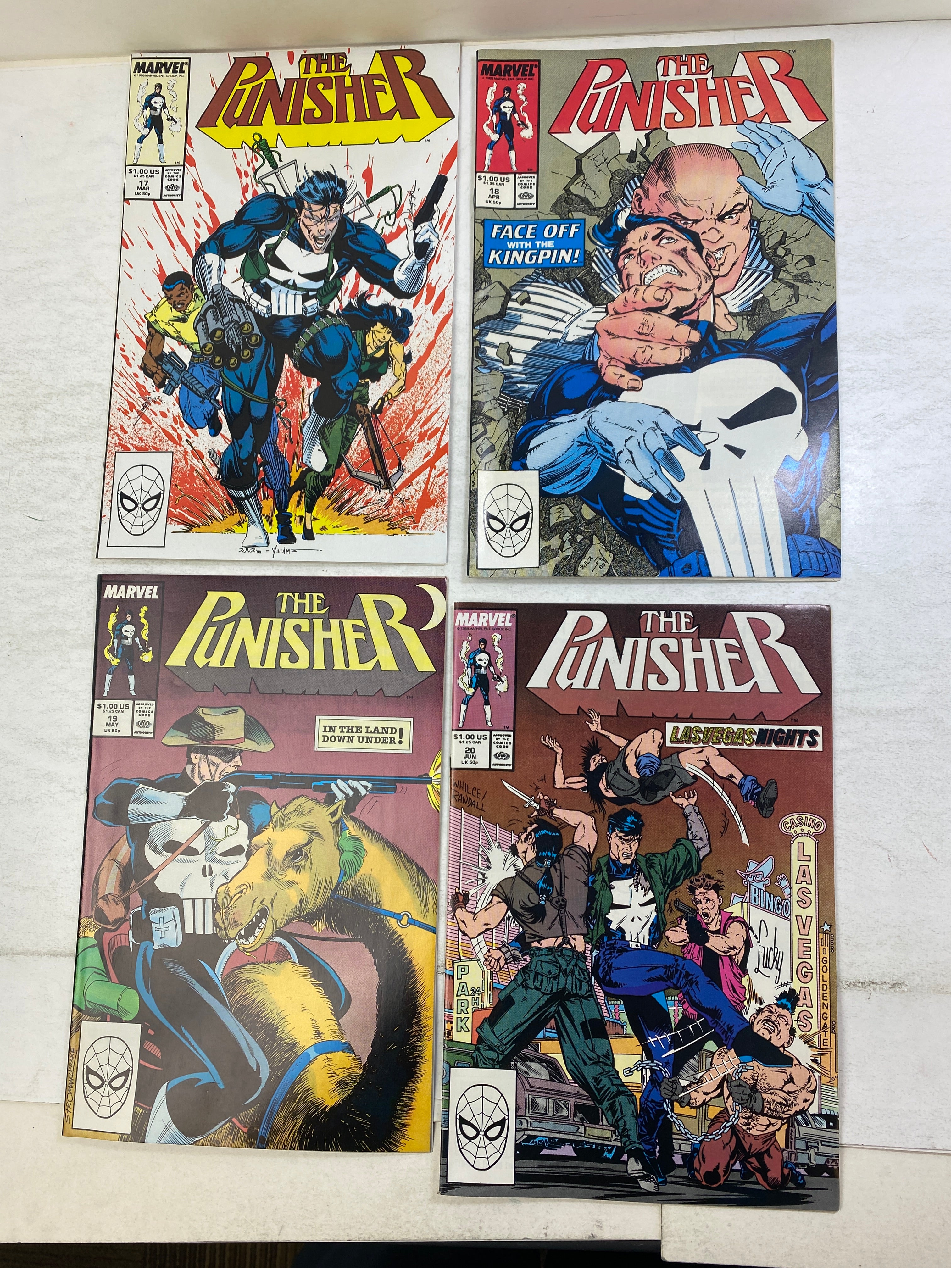 Lot of 10 Punisher Marvel Comics 1988-1989