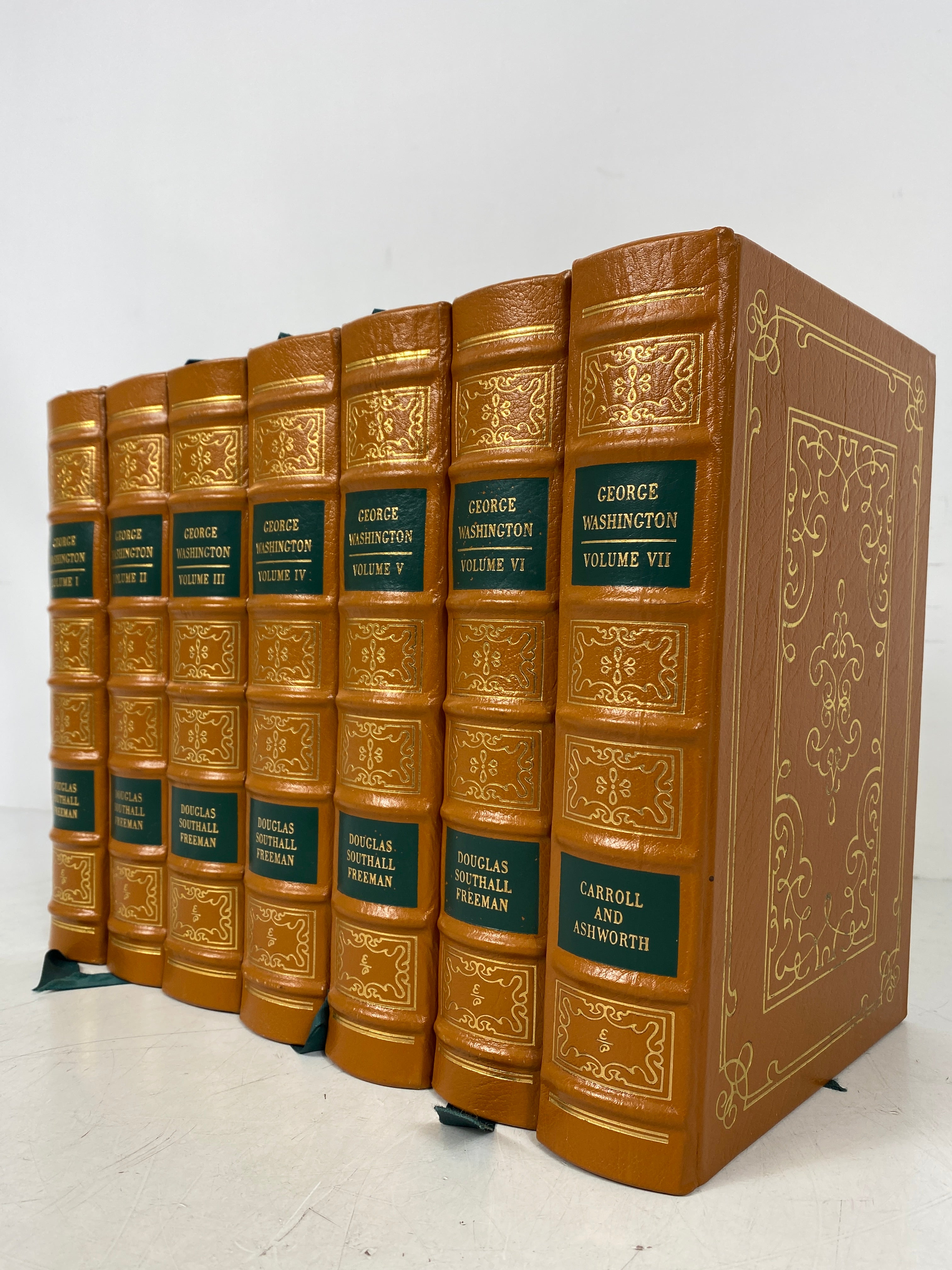 7 Vol Set: George Washington a Biography by Freeman Easton Press Leather Bound