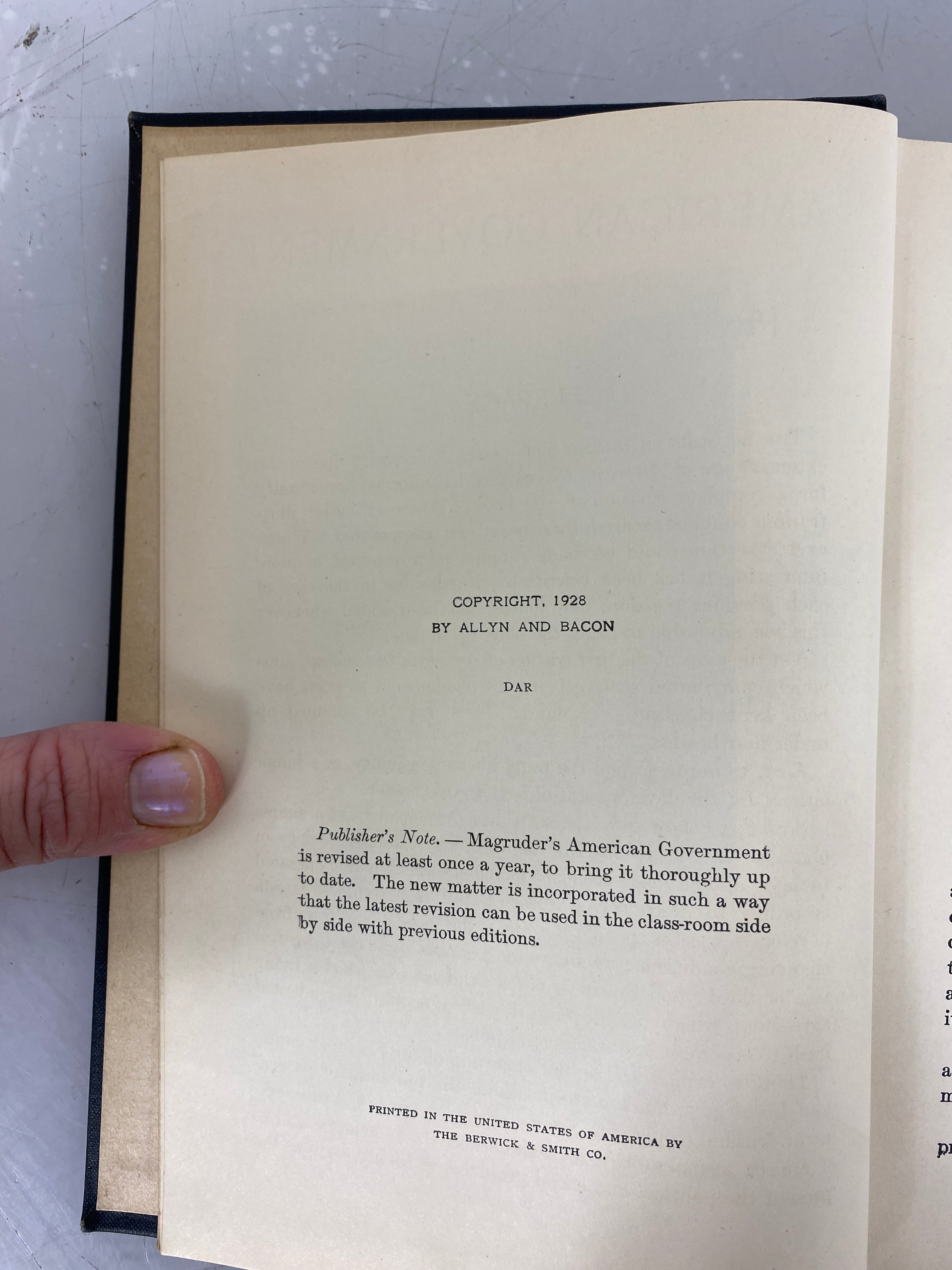 American Government A Consideration of the Problems of Democracy Magruder 1928