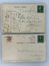 Lot of 2 Antique Anthropomorphic Cat Postcards Posted 1907 & 1914