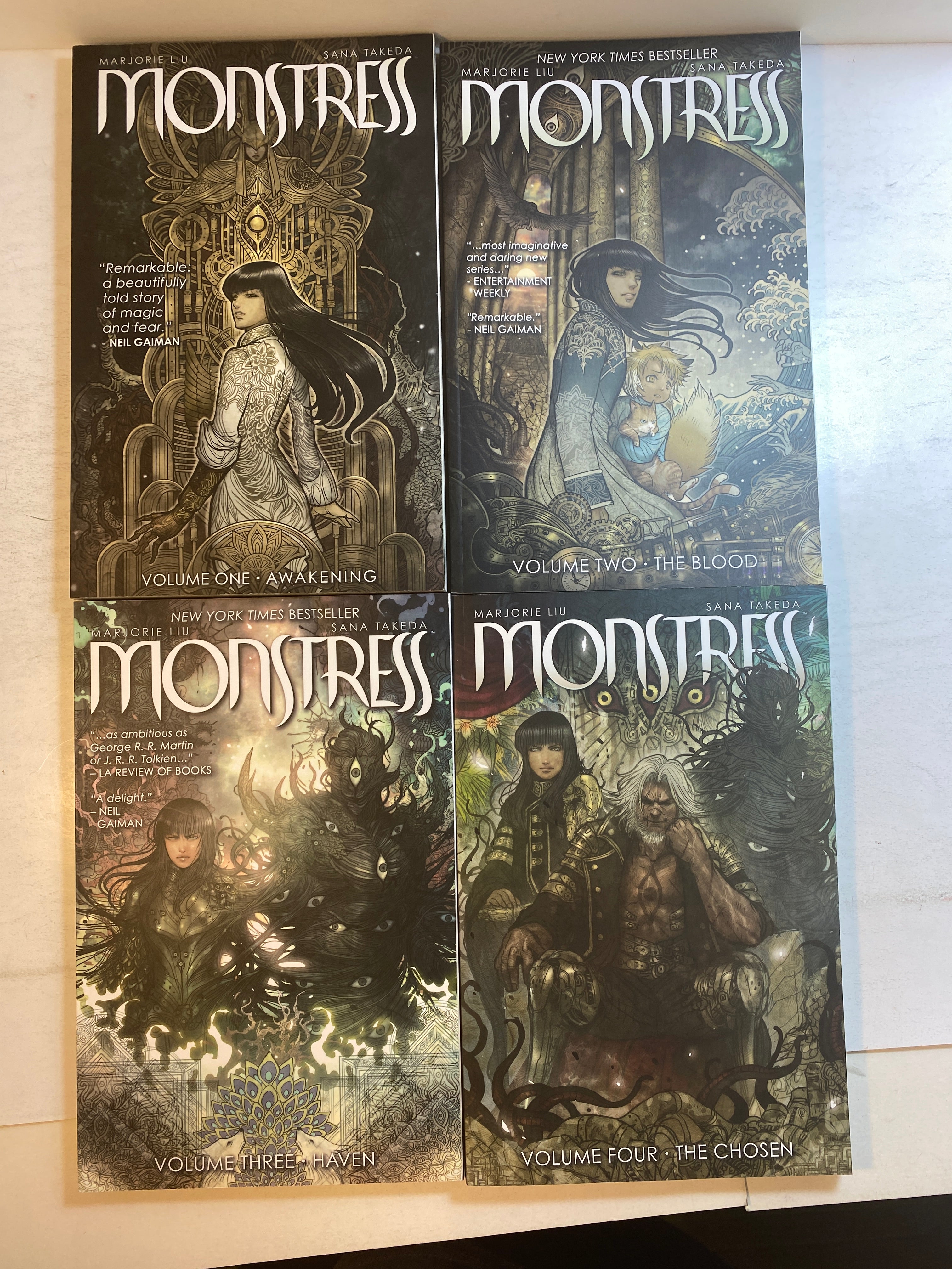 Lot of 4 Monstress Liu Takeda Vols 1-4 2016-2019