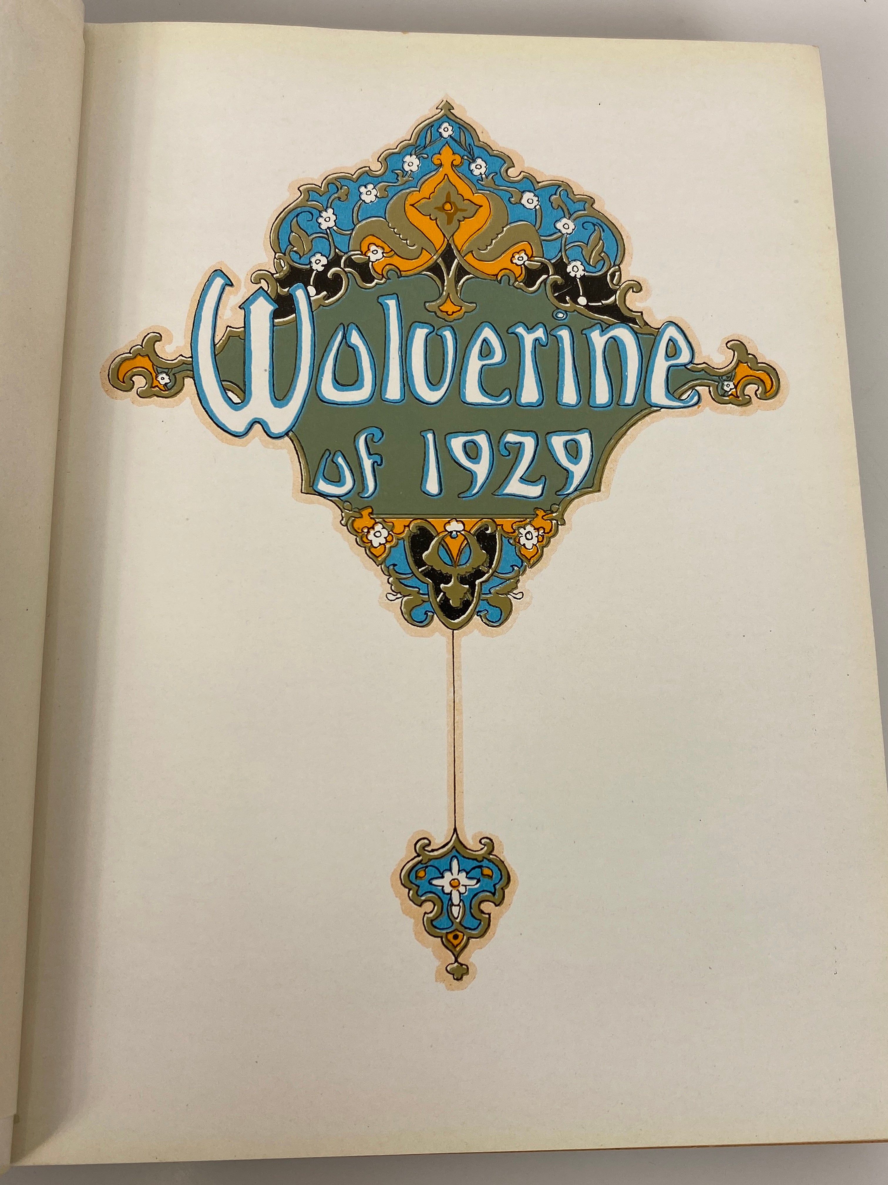 1929 Michigan State College "Wolverine" Yearbook HC