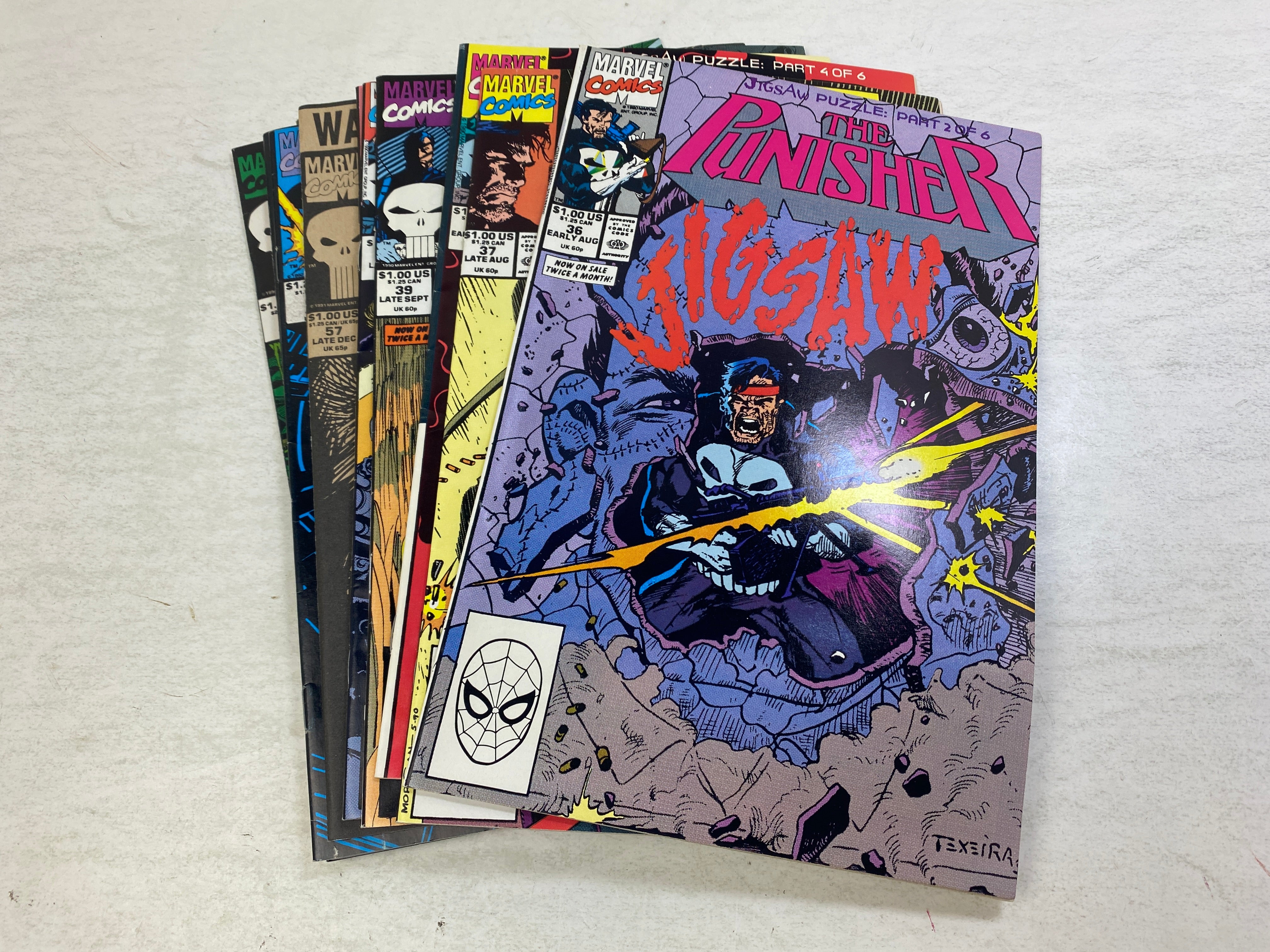 Lot of 11 Punisher Marvel Comics 1990-1994