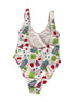 Truly Fruit Patterned One Piece Bathing Suit Size XL