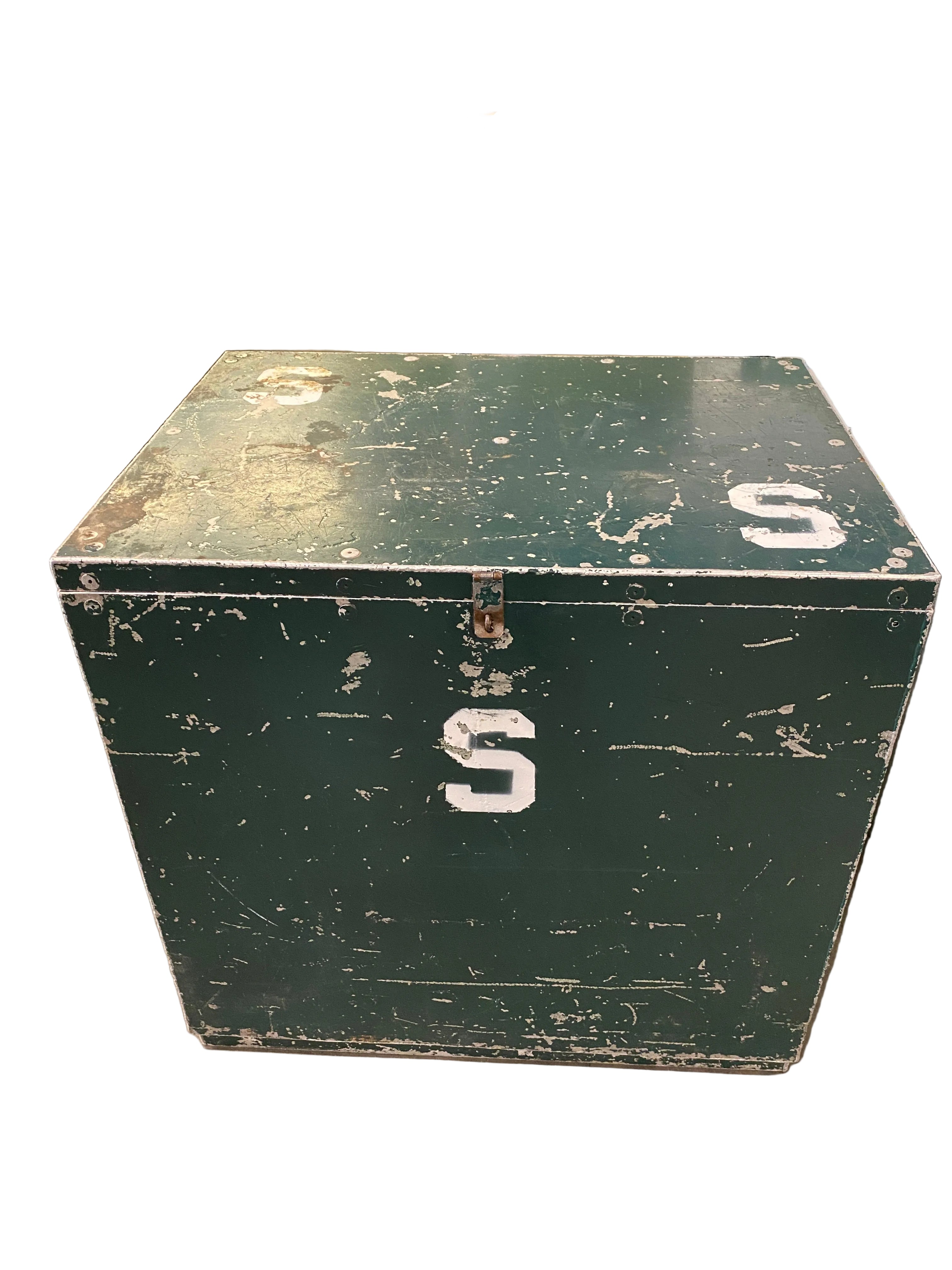 Spartan Green Metal Trunk
