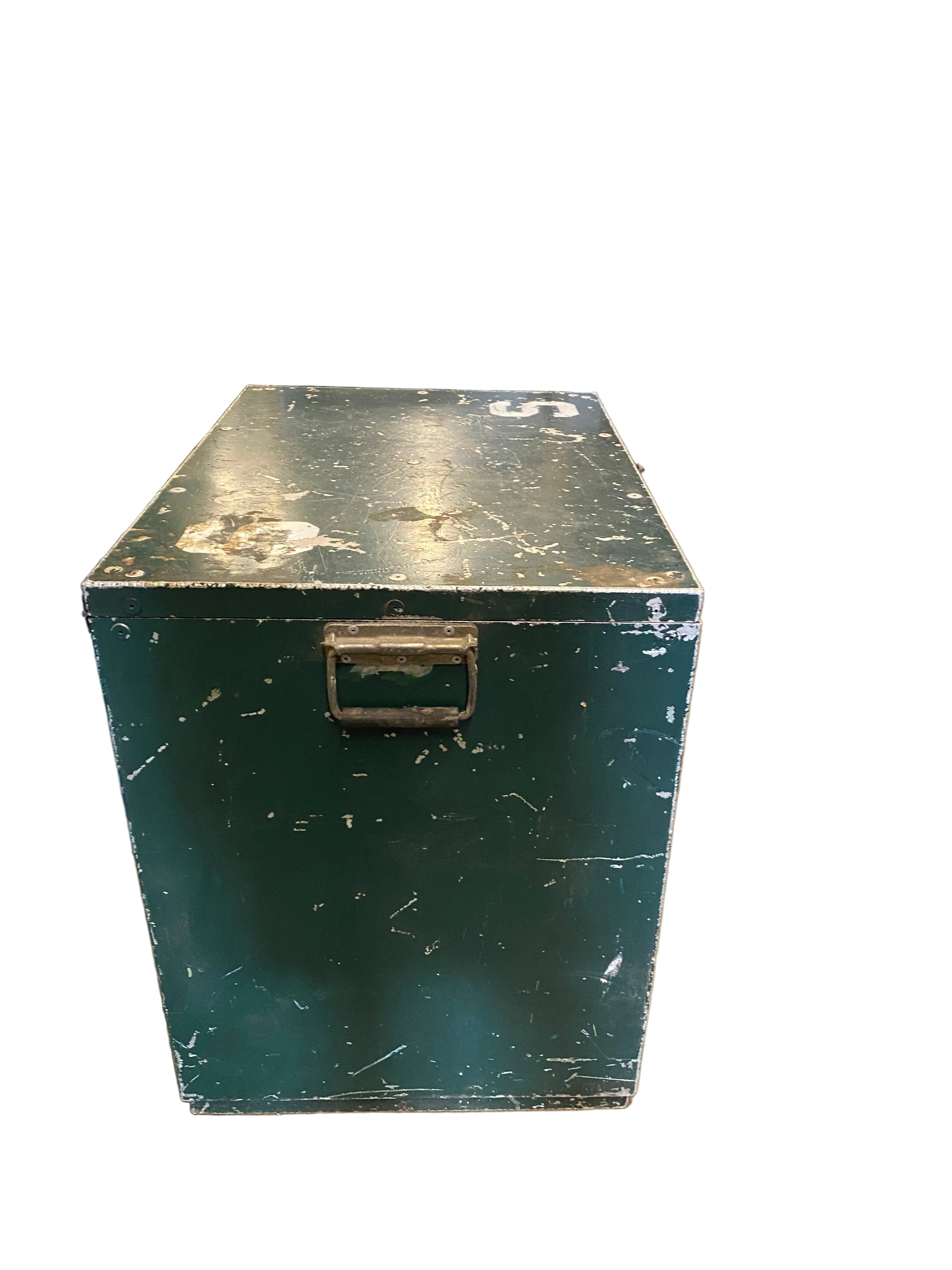 Spartan Green Metal Trunk