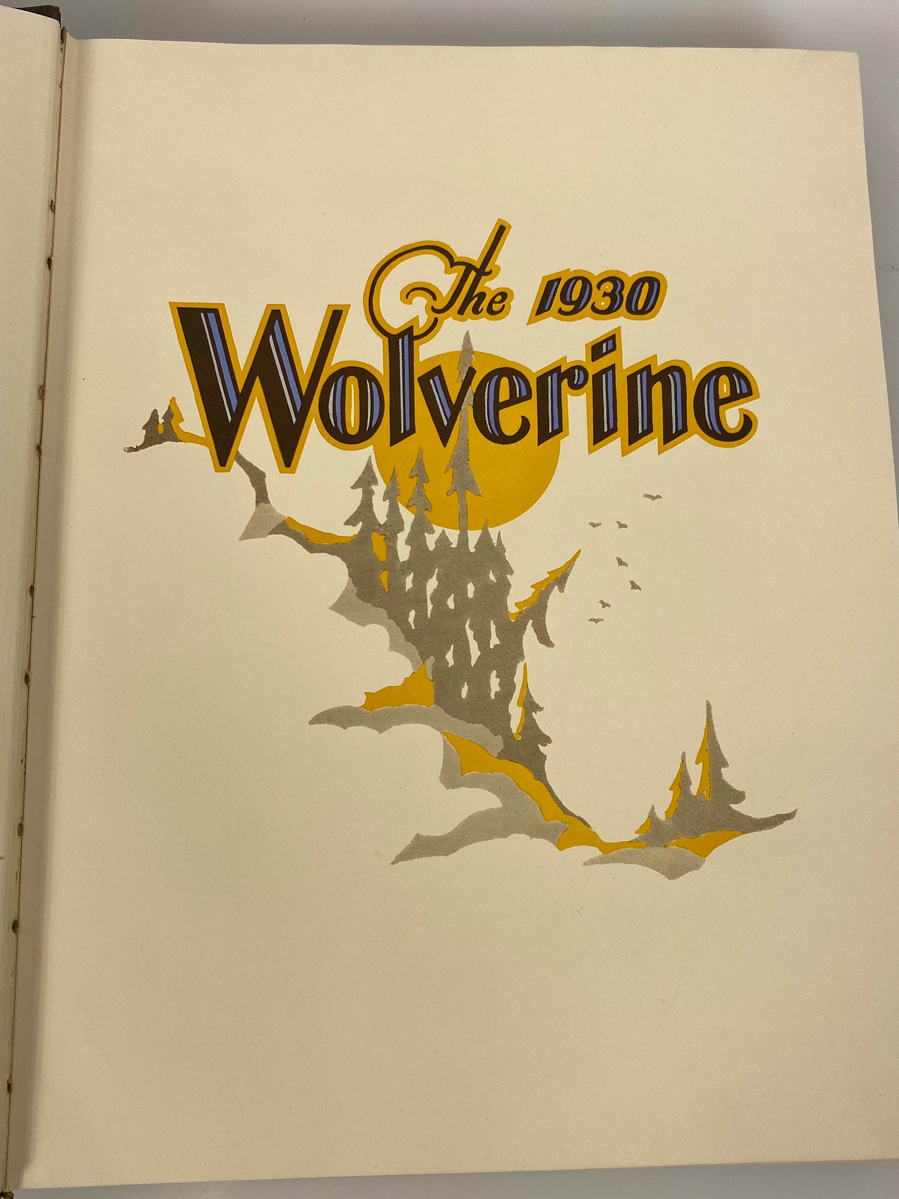 1930 Michigan State College "Wolverine" Yearbook HC